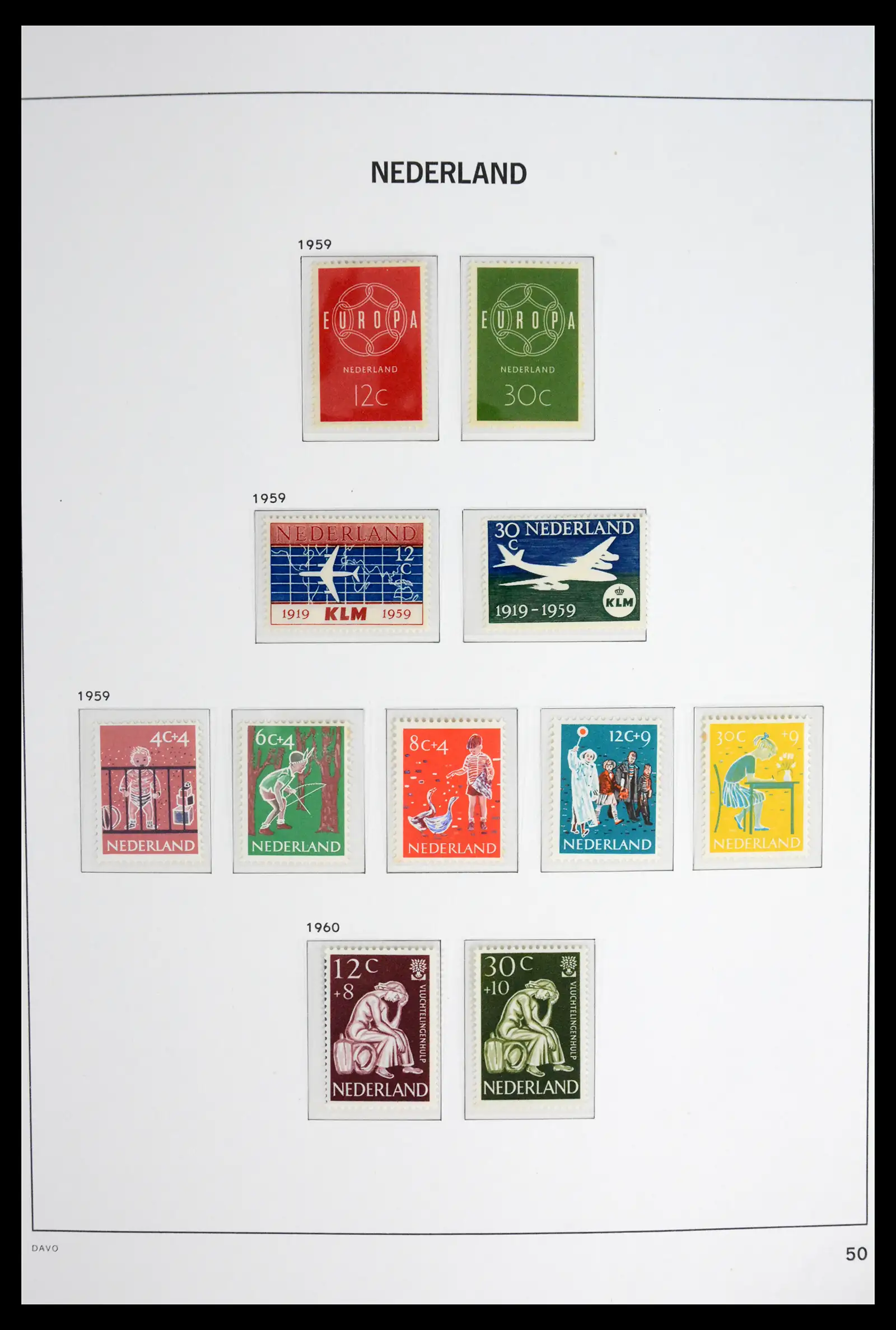 42126 0051 - Stamp collection 42126 Netherlands complete 1852-1969.