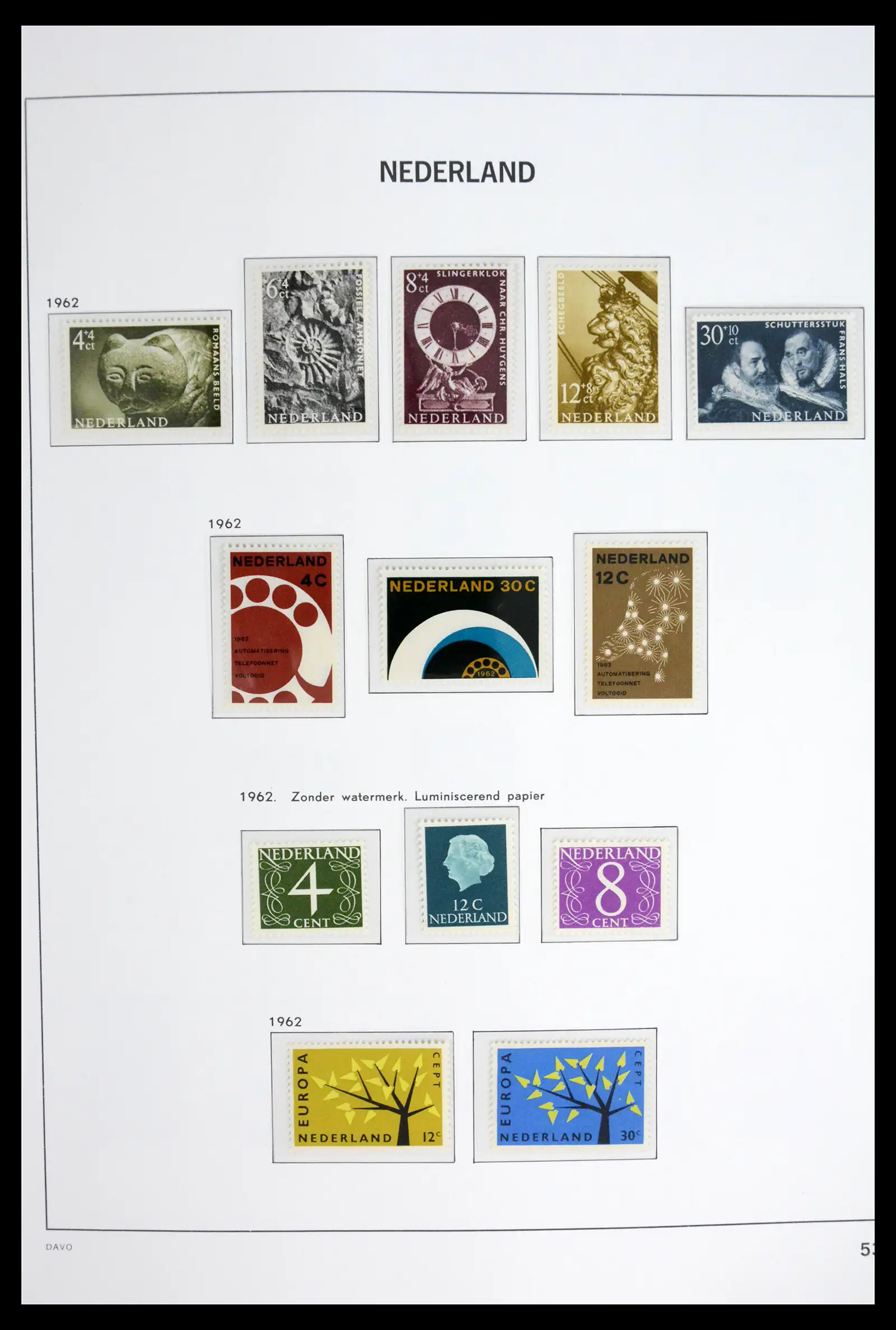 42126 0054 - Stamp collection 42126 Netherlands complete 1852-1969.
