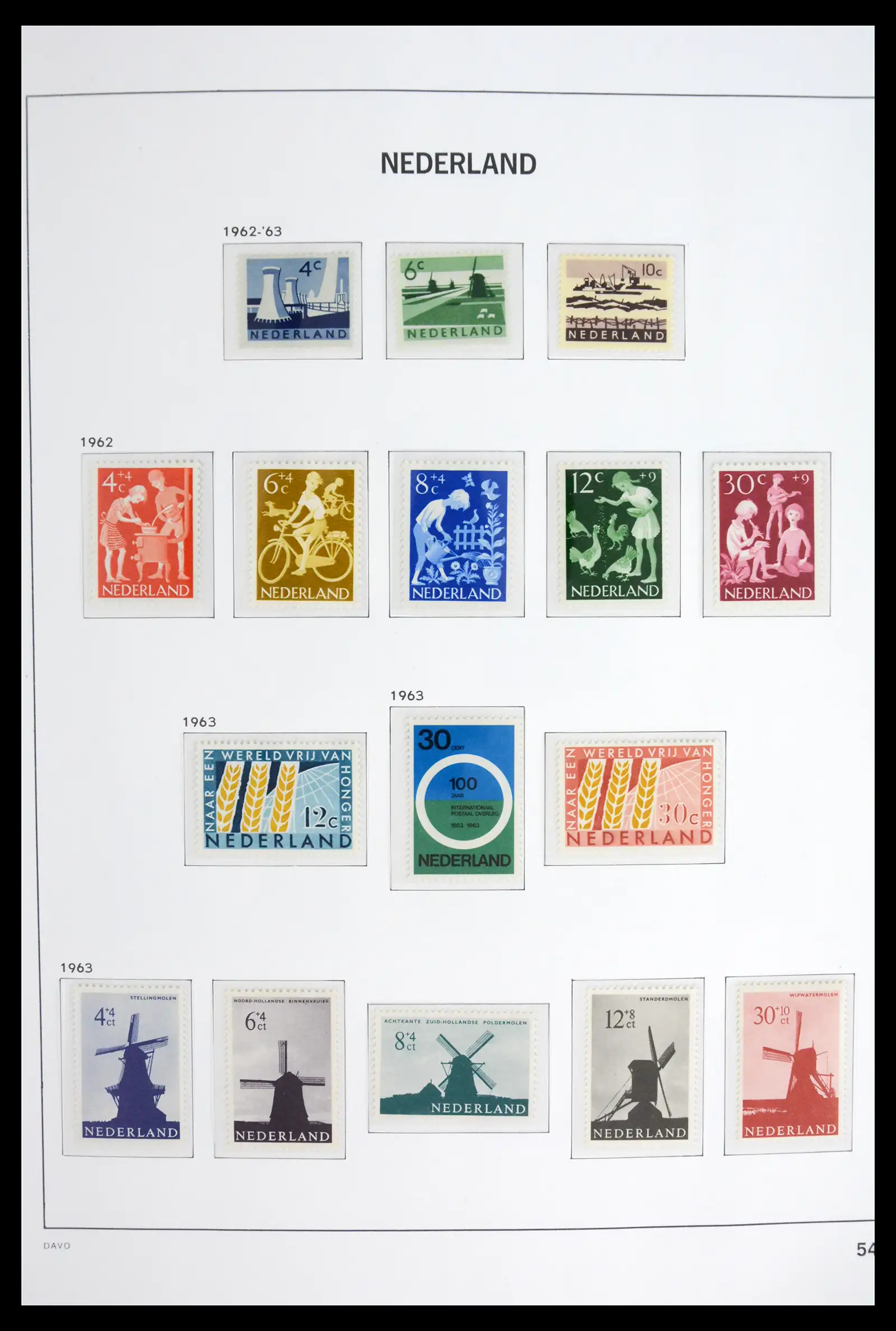 42126 0055 - Stamp collection 42126 Netherlands complete 1852-1969.