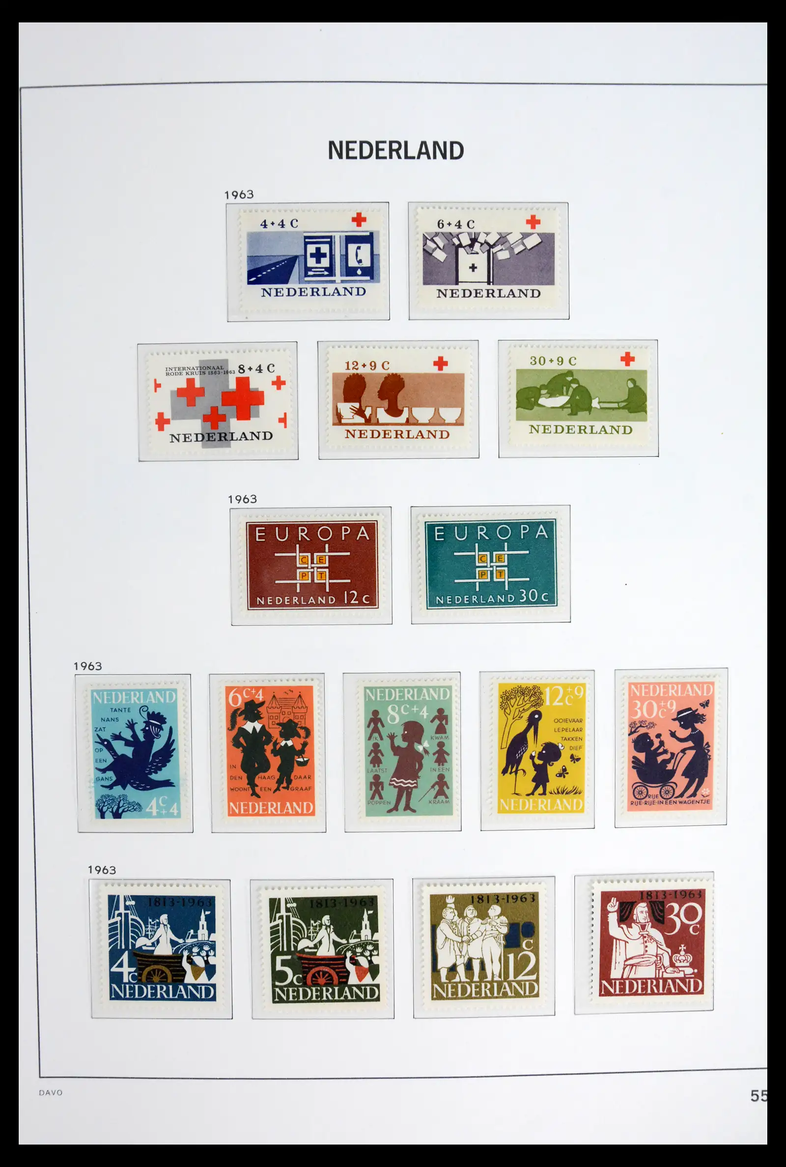 42126 0056 - Stamp collection 42126 Netherlands complete 1852-1969.