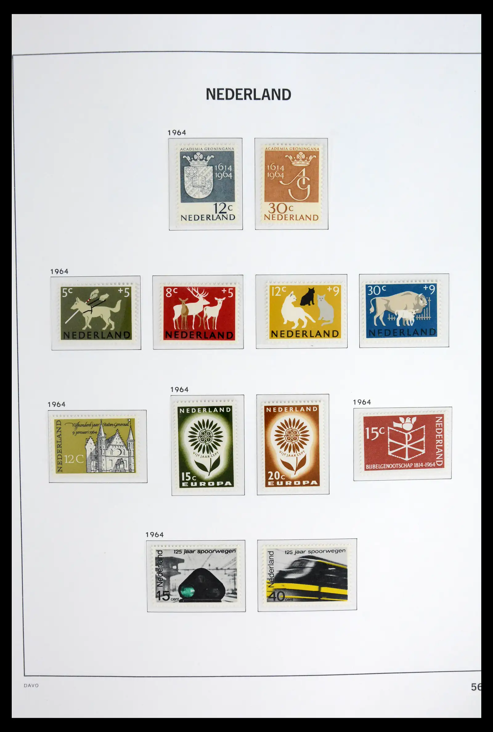 42126 0057 - Stamp collection 42126 Netherlands complete 1852-1969.