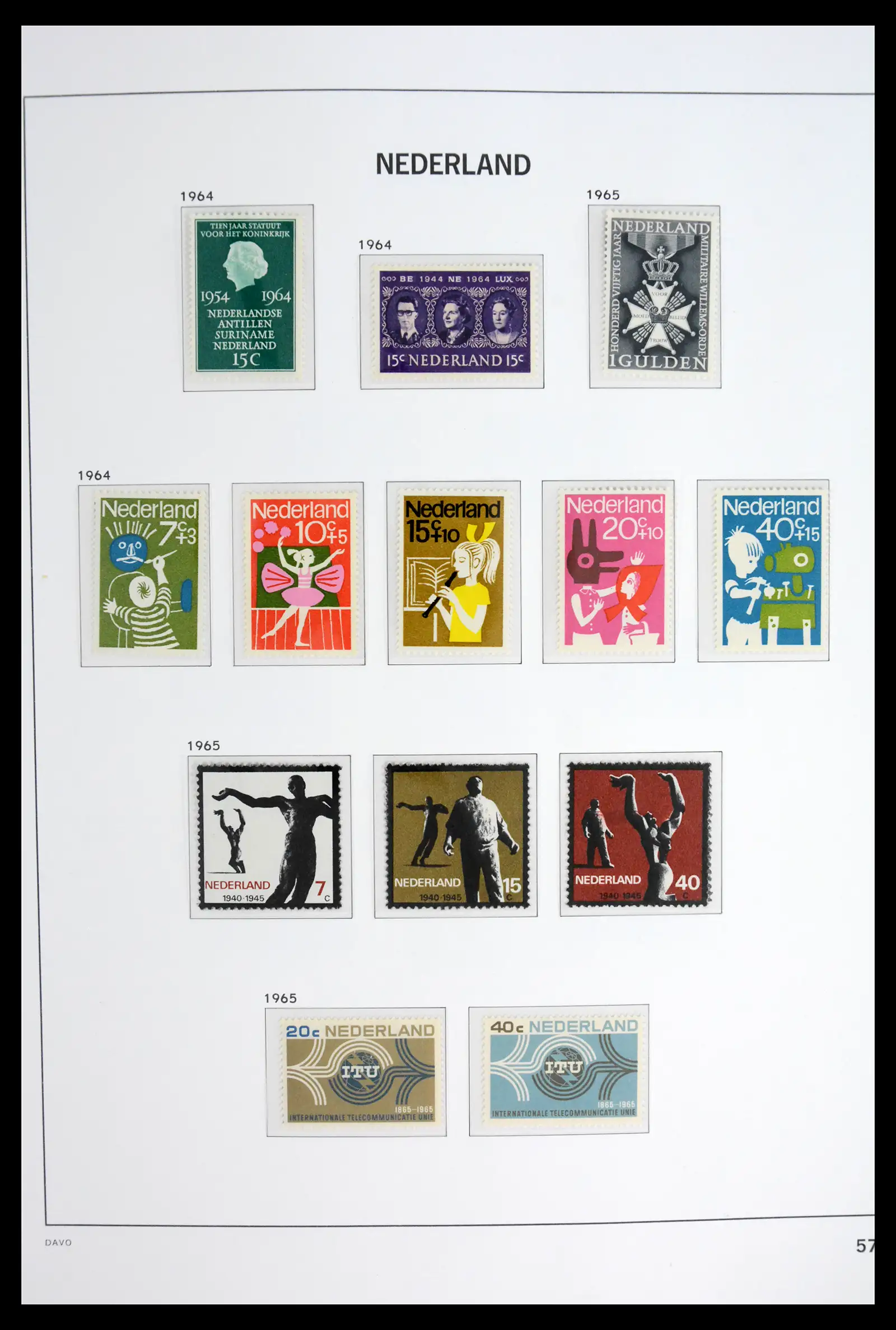 42126 0058 - Stamp collection 42126 Netherlands complete 1852-1969.