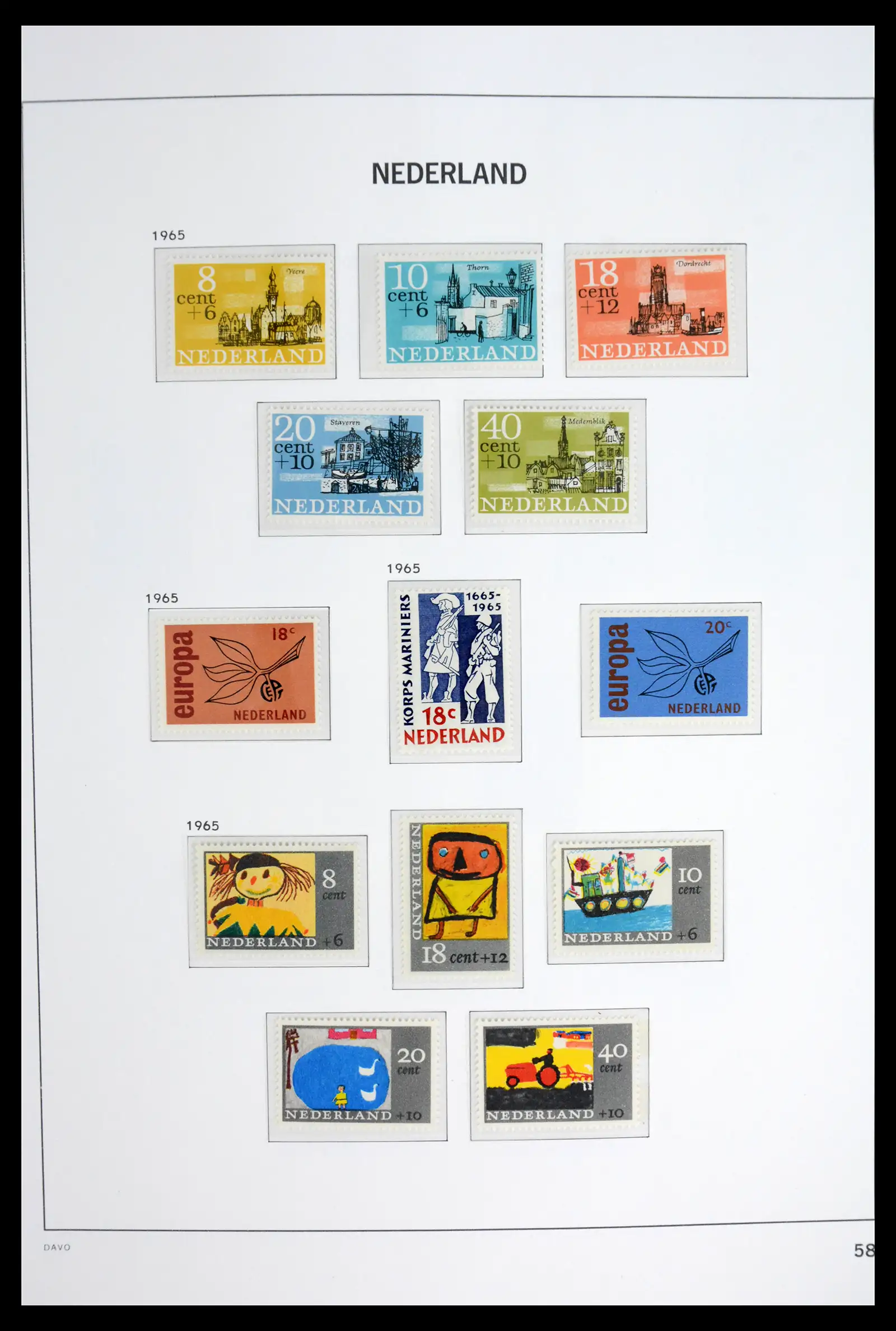 42126 0059 - Stamp collection 42126 Netherlands complete 1852-1969.