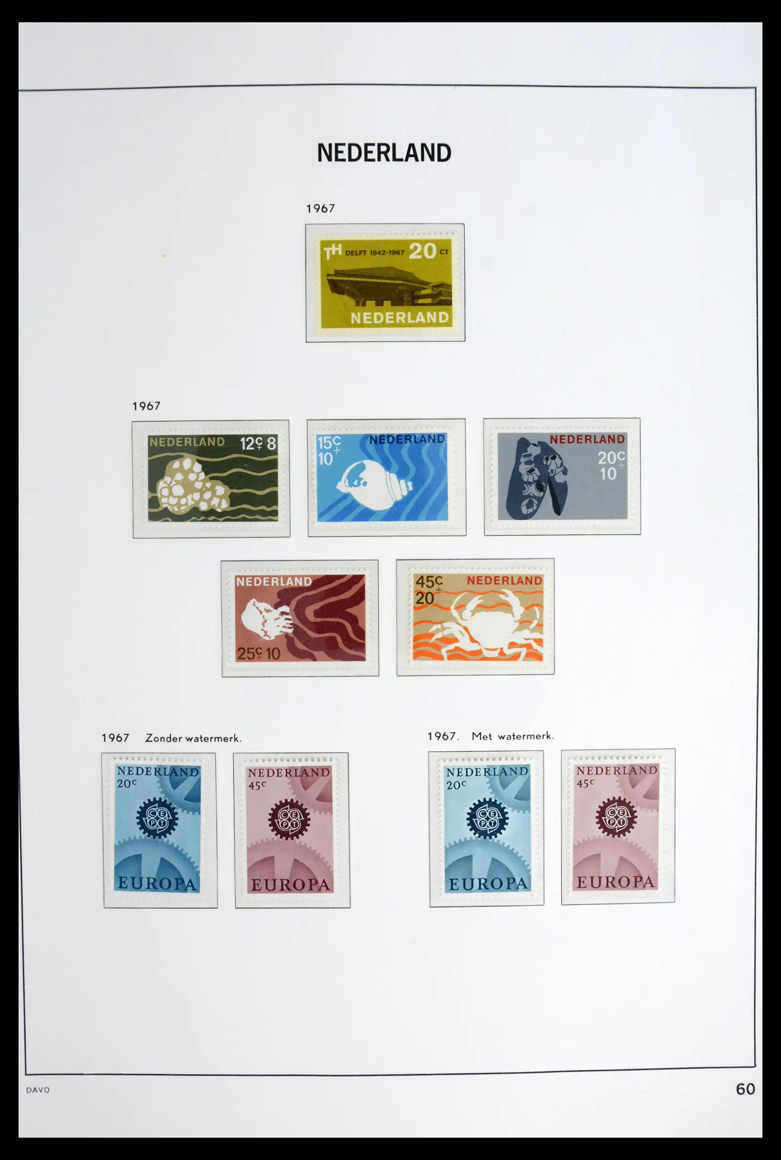 42126 0061 - Stamp collection 42126 Netherlands complete 1852-1969.