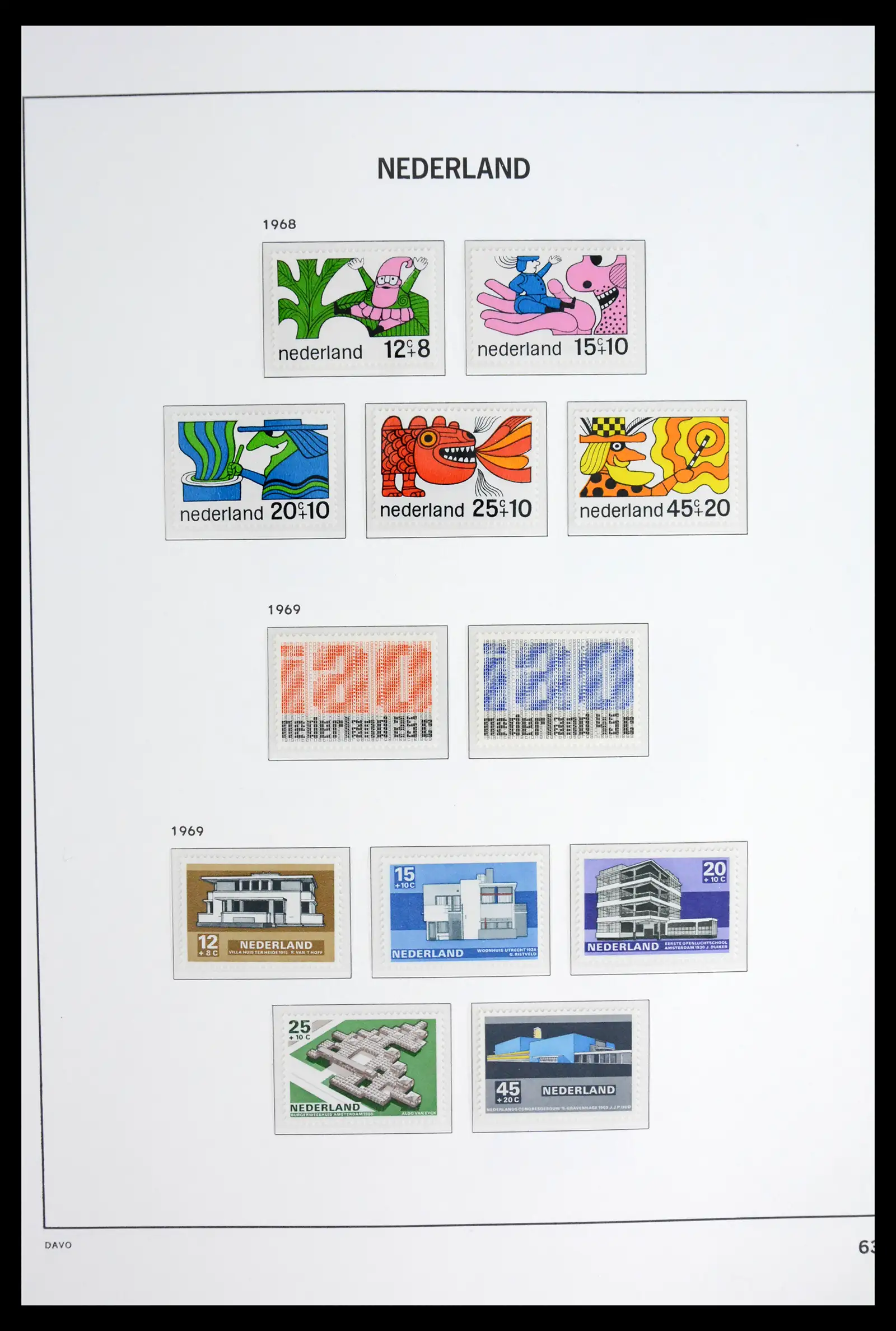 42126 0064 - Stamp collection 42126 Netherlands complete 1852-1969.