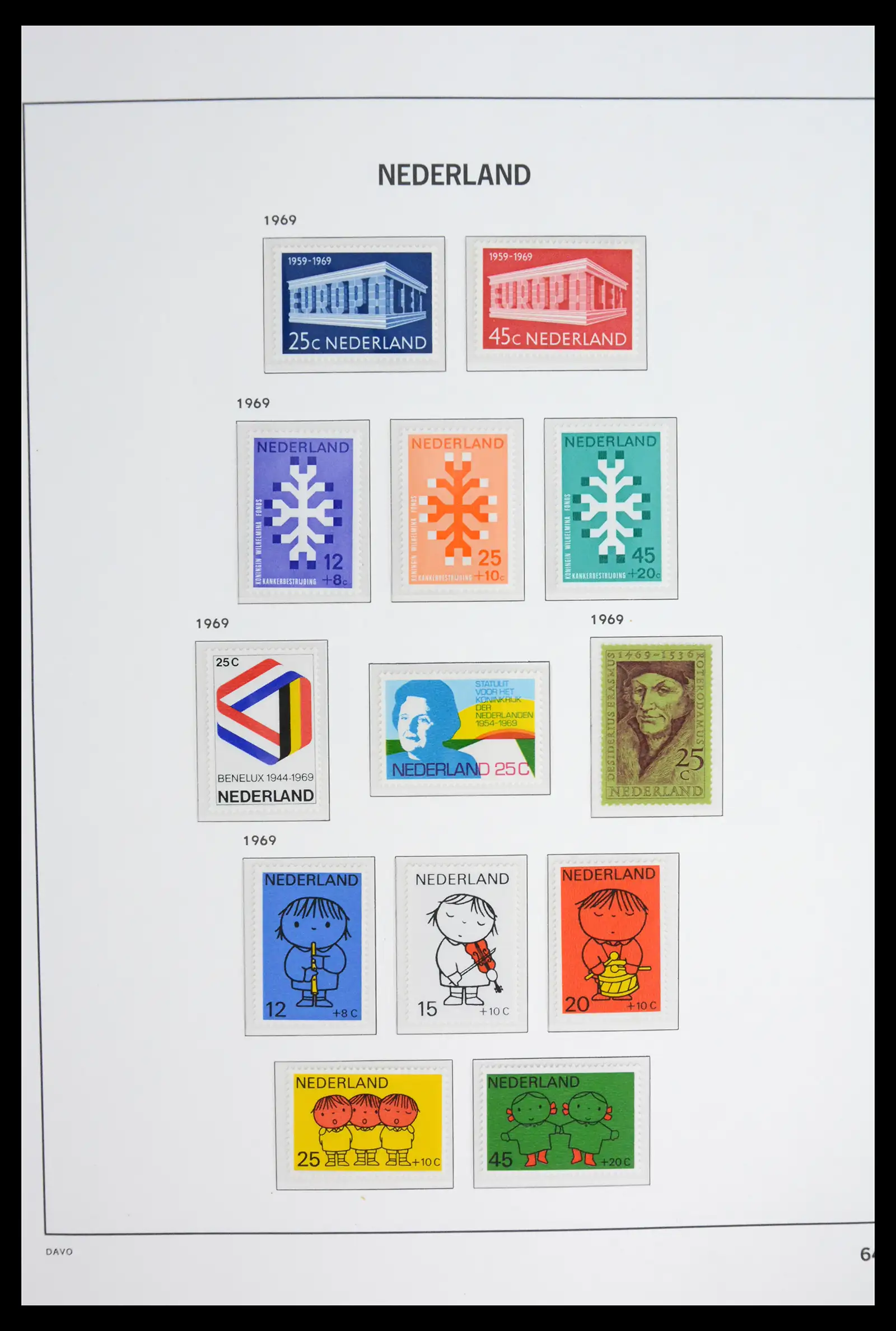 42126 0065 - Stamp collection 42126 Netherlands complete 1852-1969.