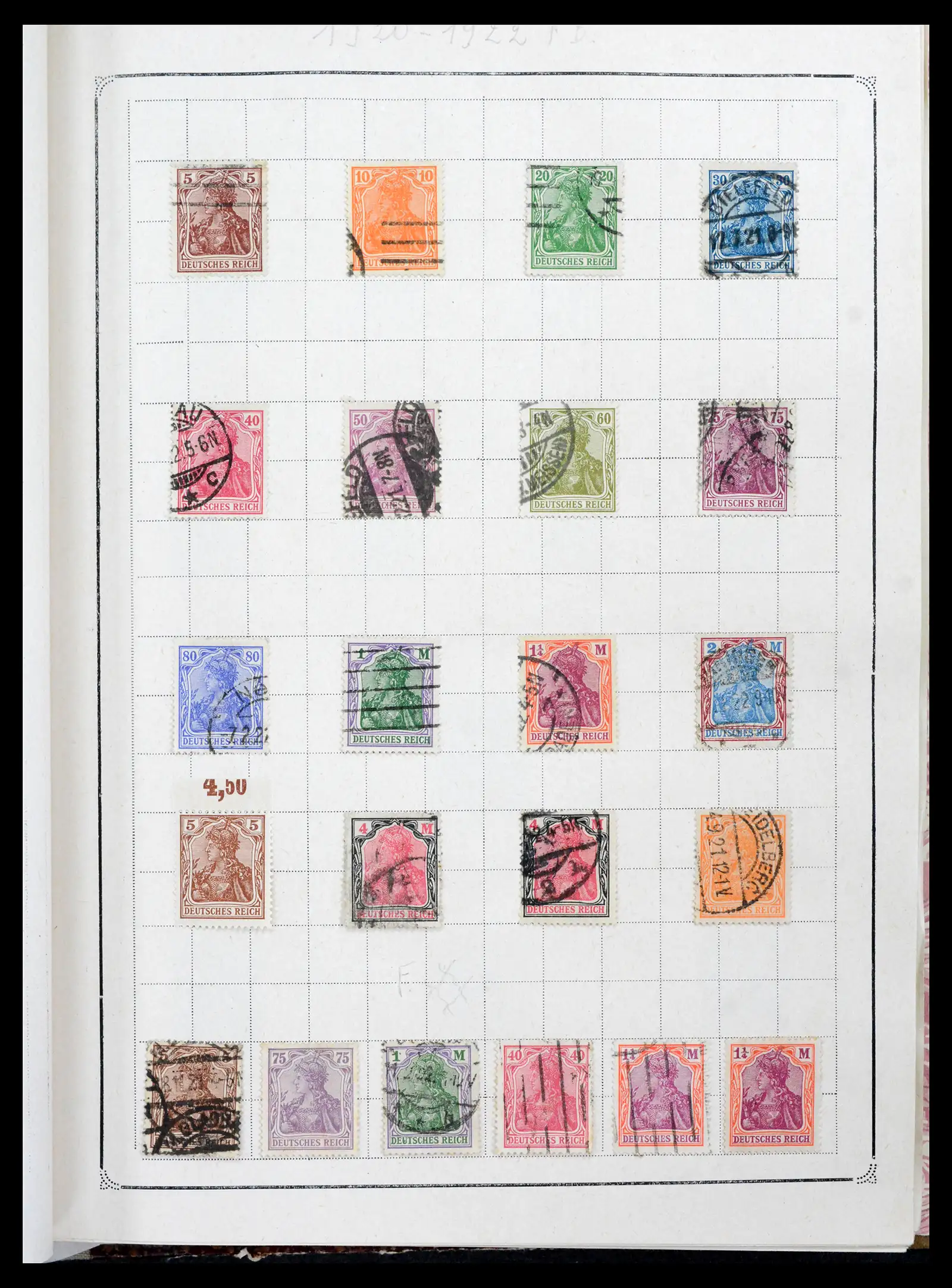 42127 0016 - Stamp collection 42127 German Reich 1871-1945.