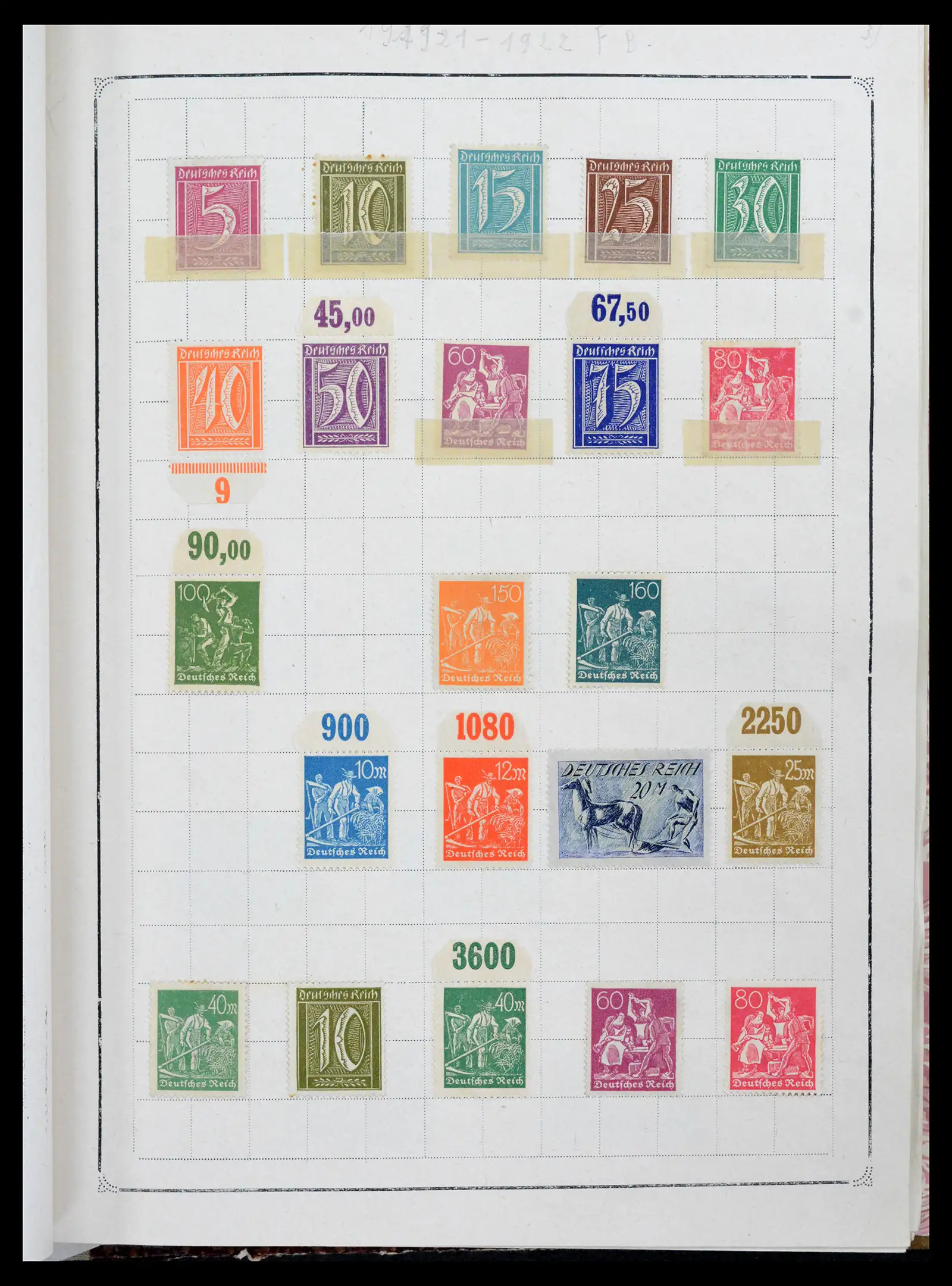 42127 0021 - Postzegelverzameling 42127 Duitse Rijk 1871-1945.