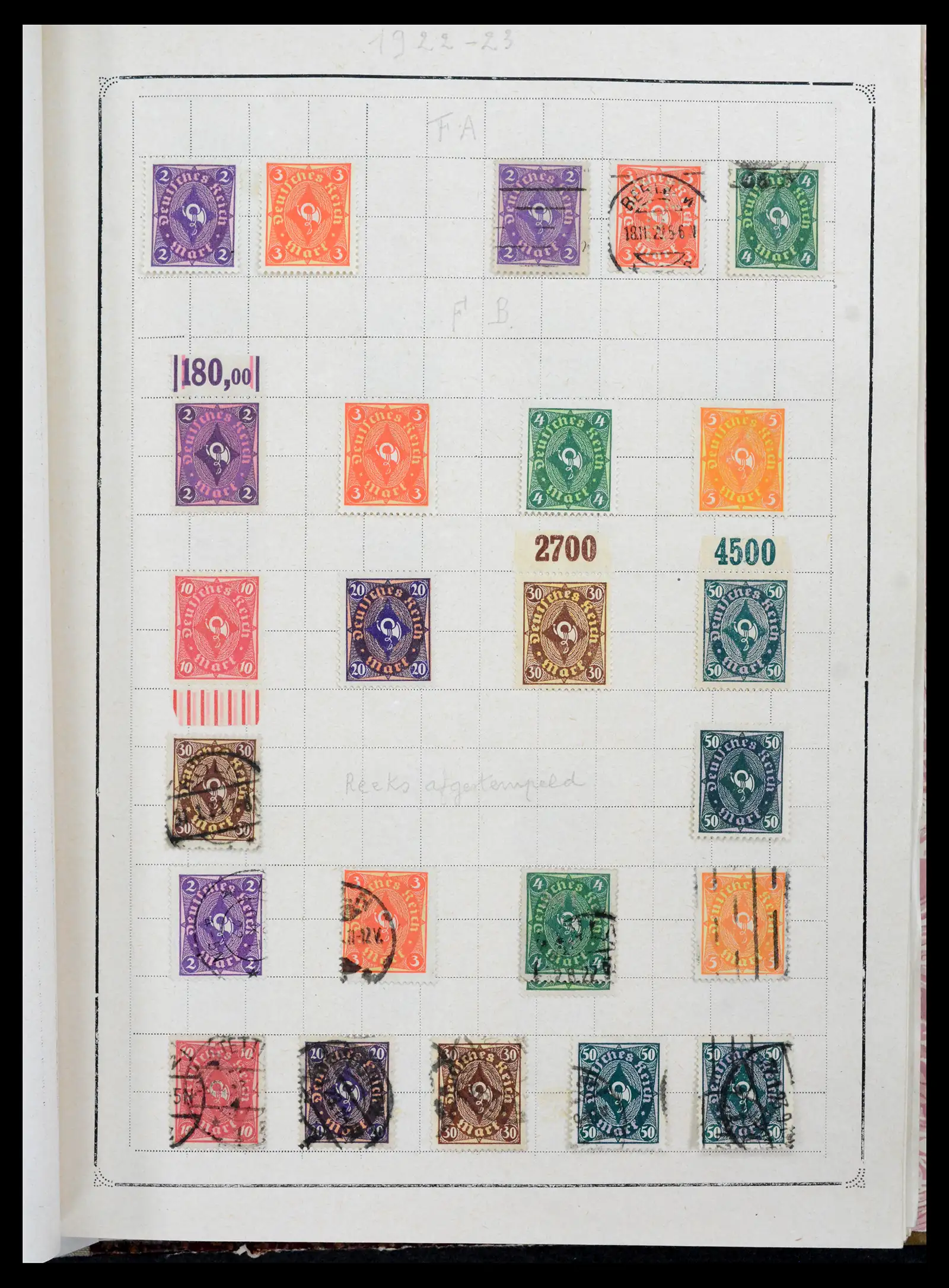 42127 0025 - Postzegelverzameling 42127 Duitse Rijk 1871-1945.