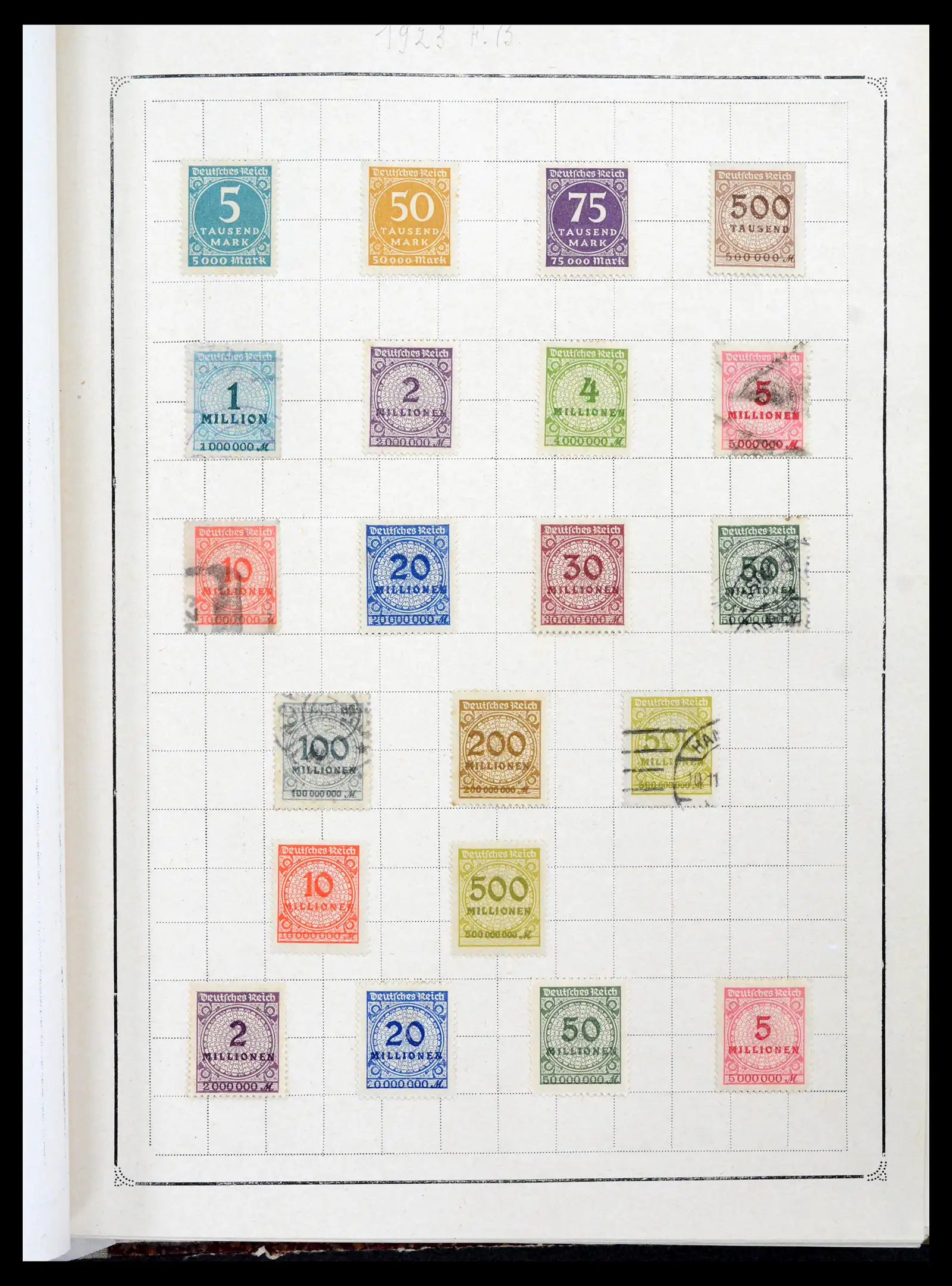 42127 0036 - Postzegelverzameling 42127 Duitse Rijk 1871-1945.