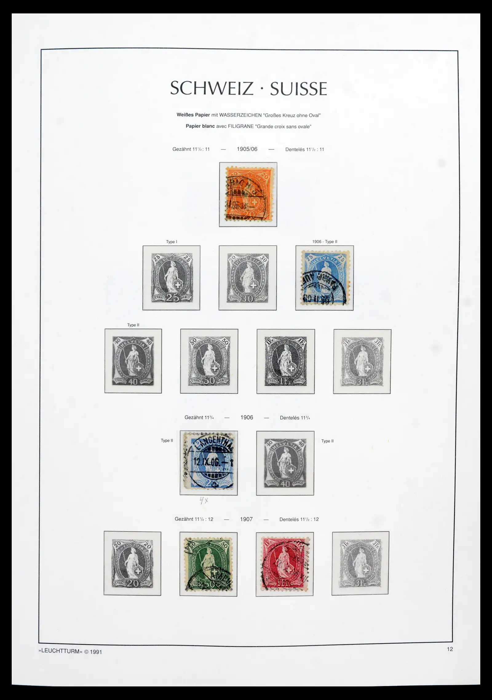 42129 0010 - Postzegelverzameling 42129 Zwitserland 1850-1975.
