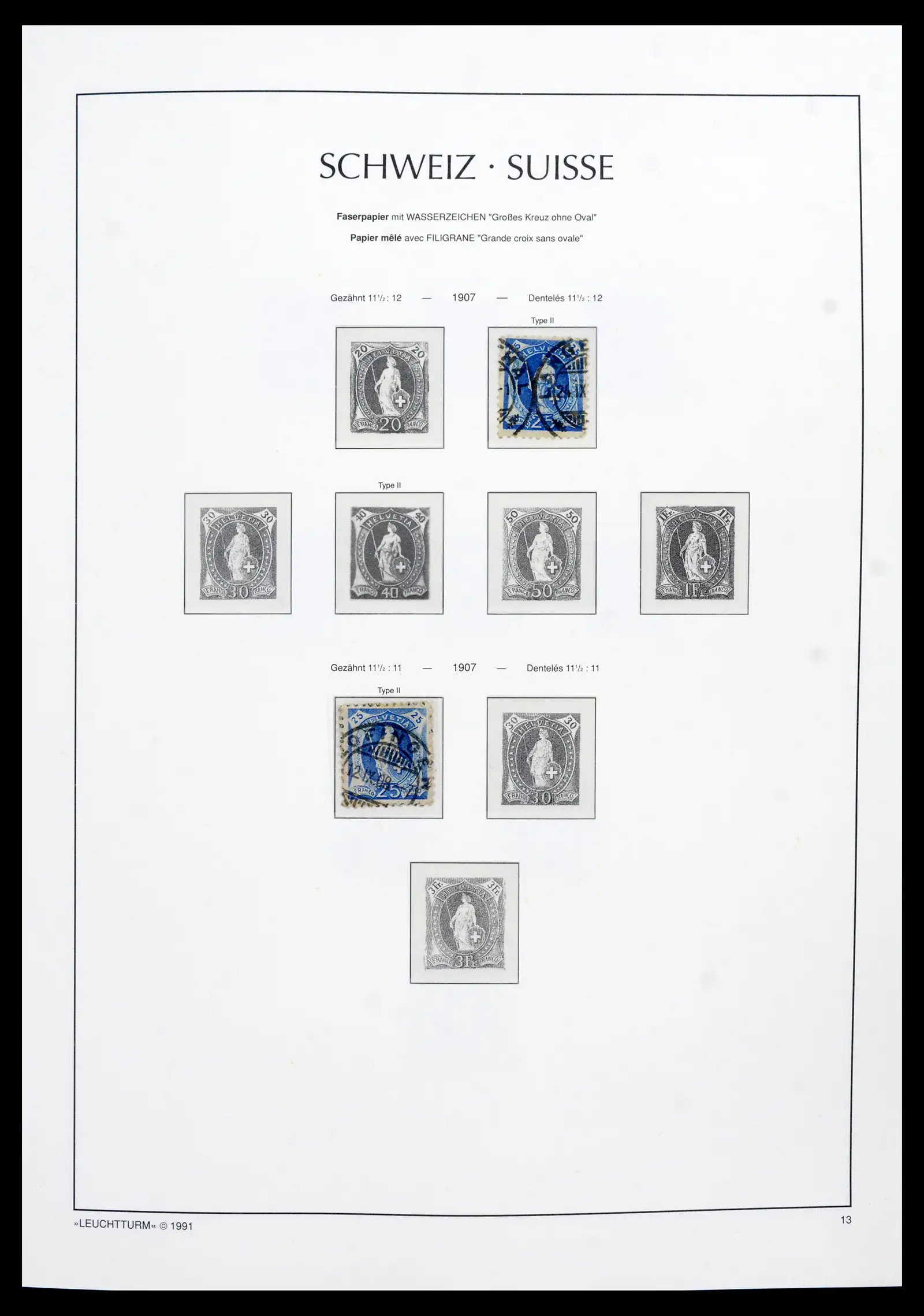 42129 0011 - Postzegelverzameling 42129 Zwitserland 1850-1975.