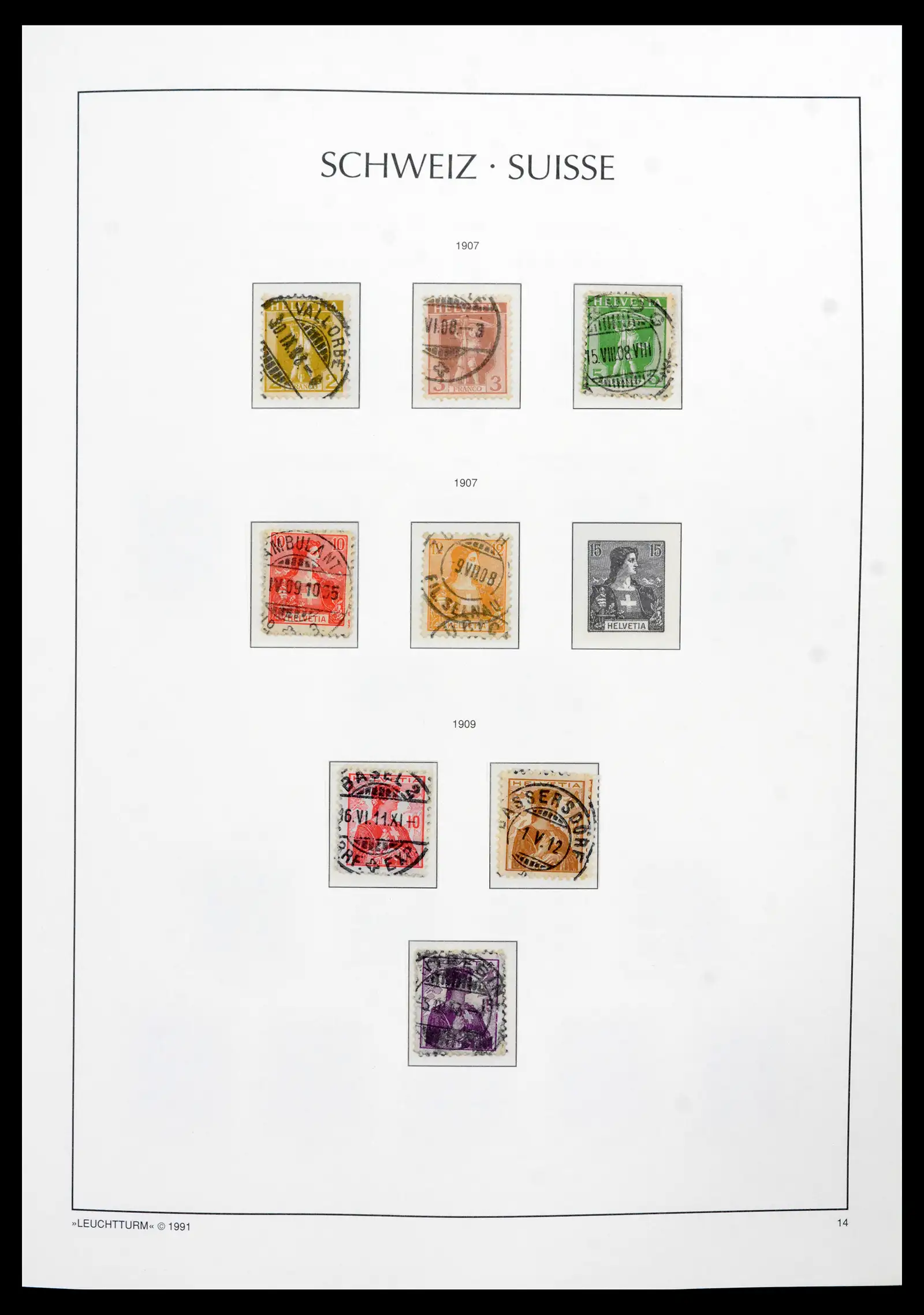 42129 0012 - Postzegelverzameling 42129 Zwitserland 1850-1975.