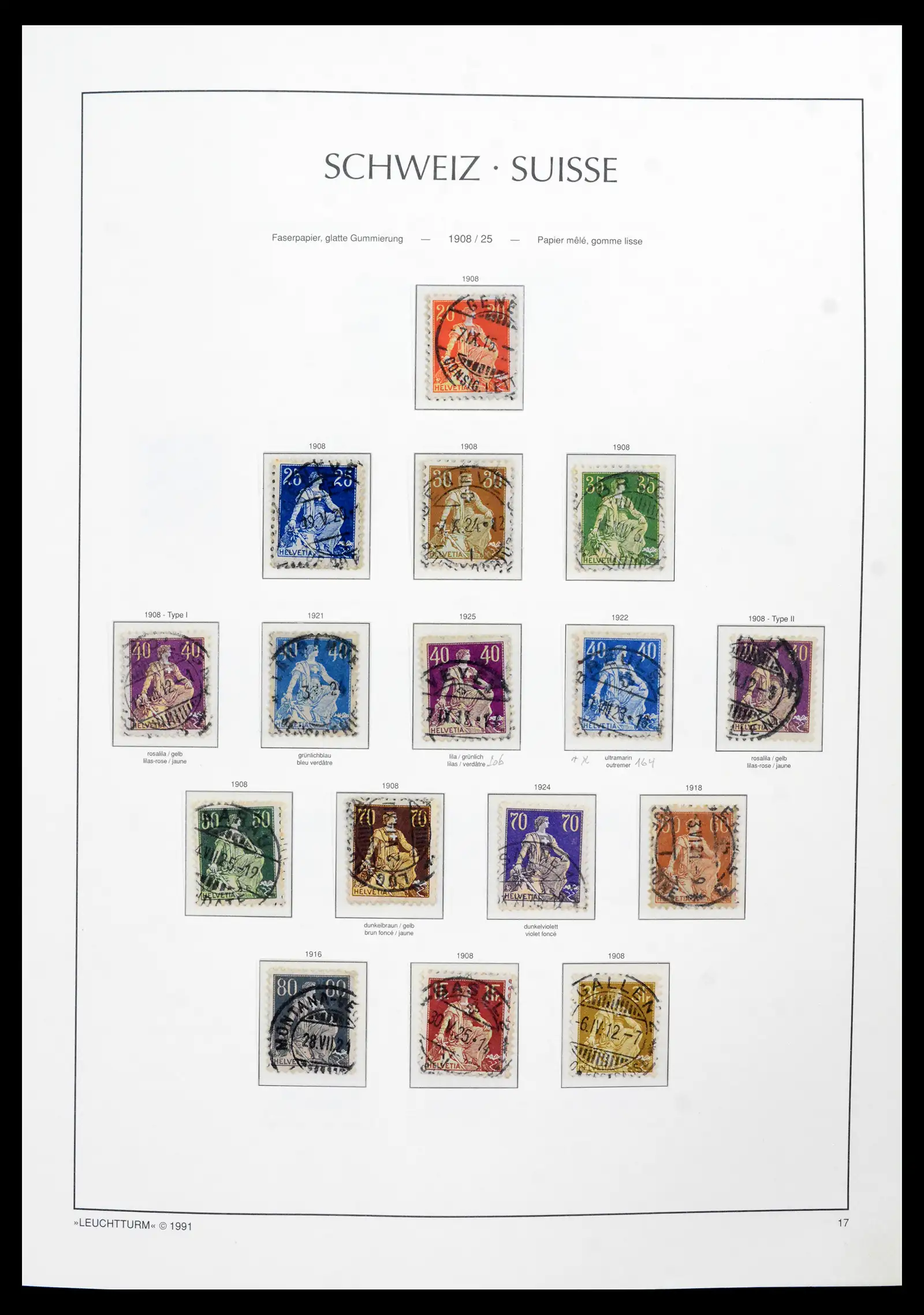 42129 0015 - Postzegelverzameling 42129 Zwitserland 1850-1975.