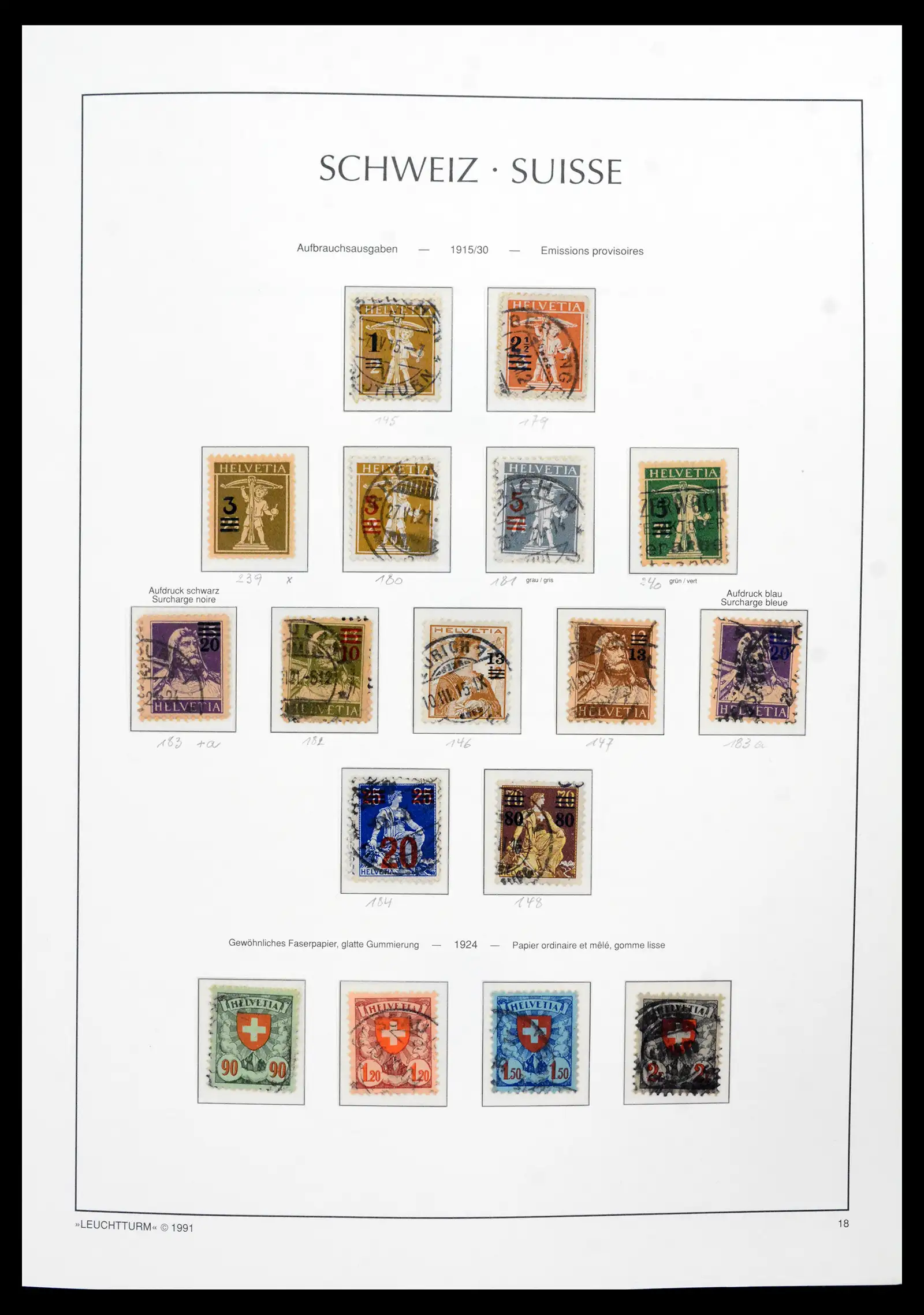 42129 0017 - Postzegelverzameling 42129 Zwitserland 1850-1975.
