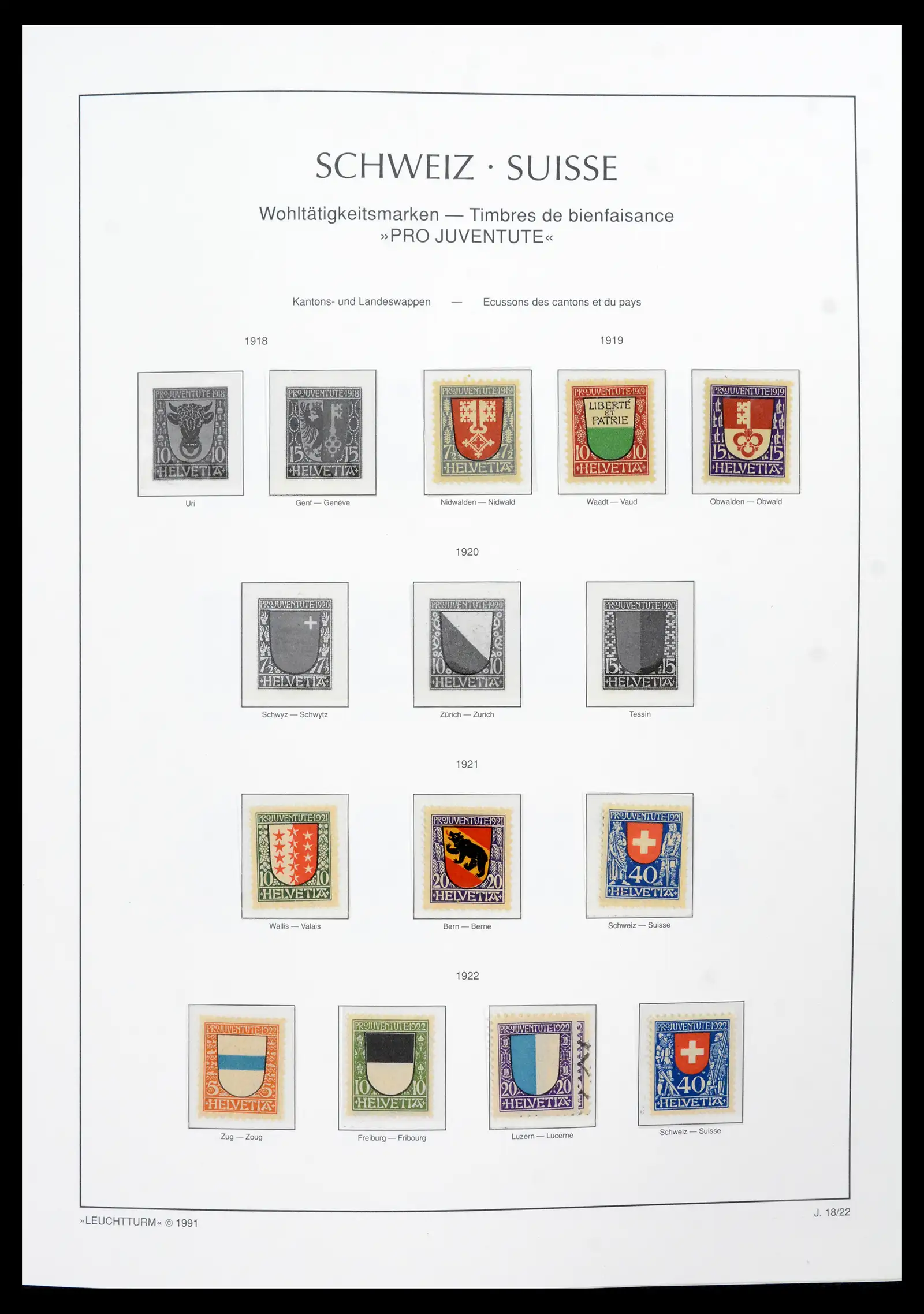 42129 0022 - Postzegelverzameling 42129 Zwitserland 1850-1975.