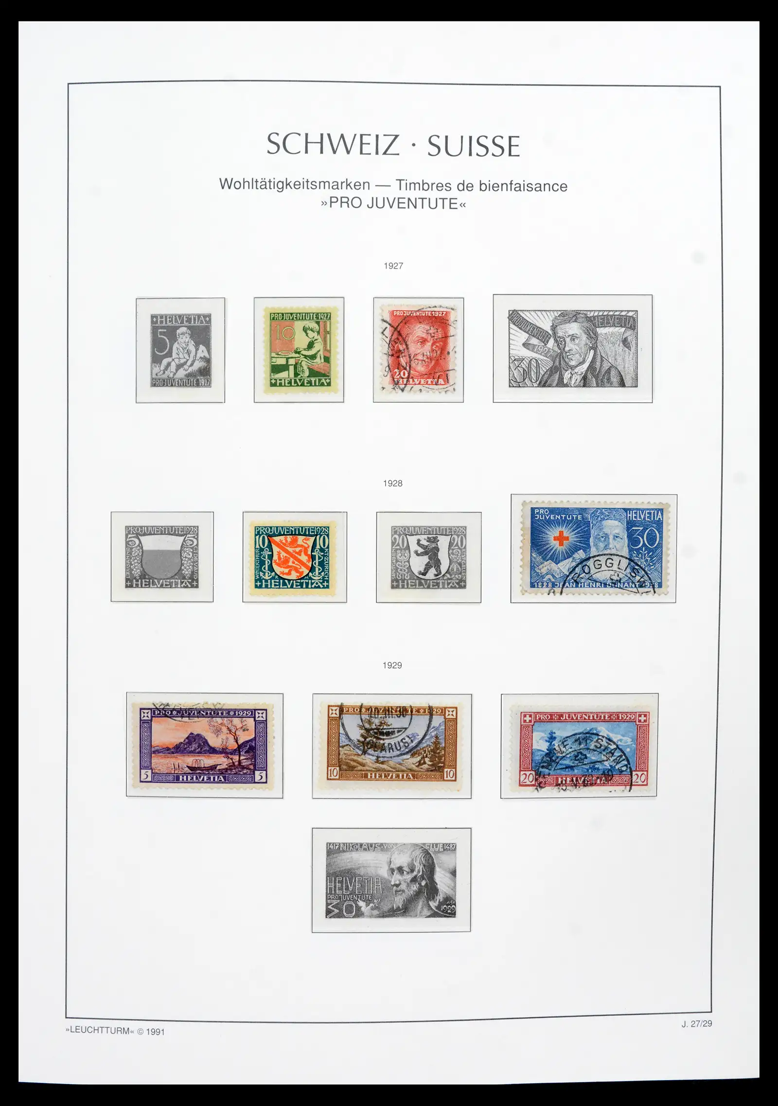 42129 0024 - Postzegelverzameling 42129 Zwitserland 1850-1975.