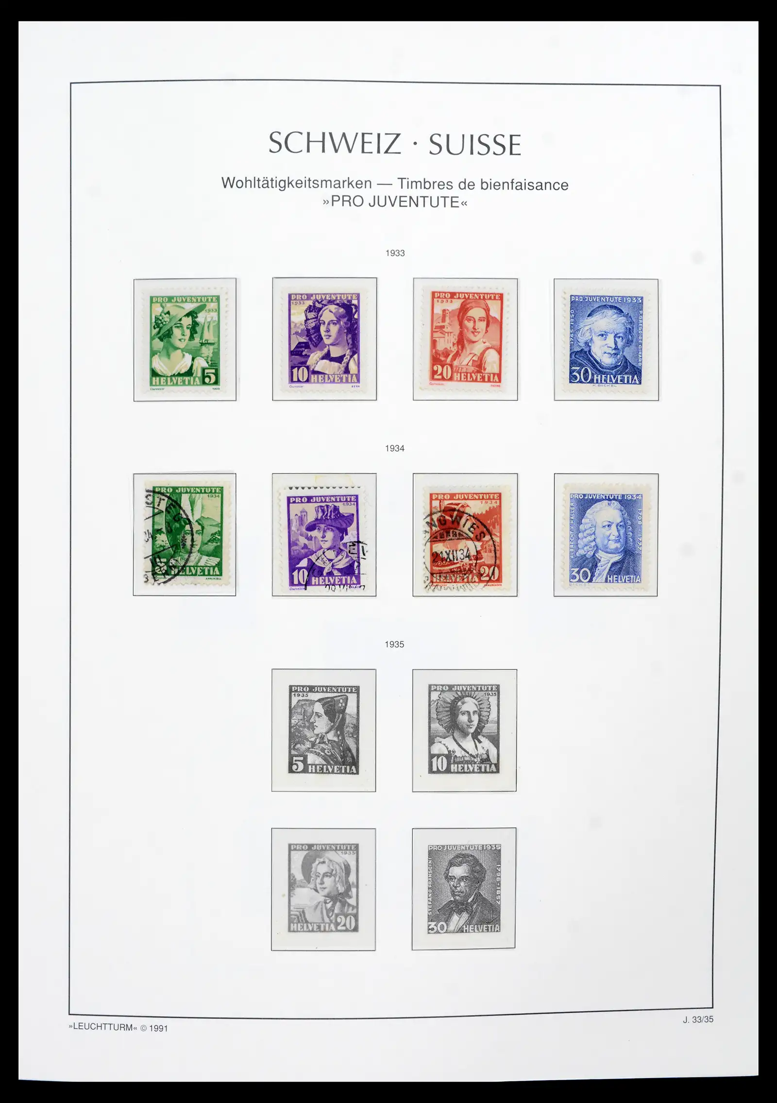 42129 0026 - Postzegelverzameling 42129 Zwitserland 1850-1975.