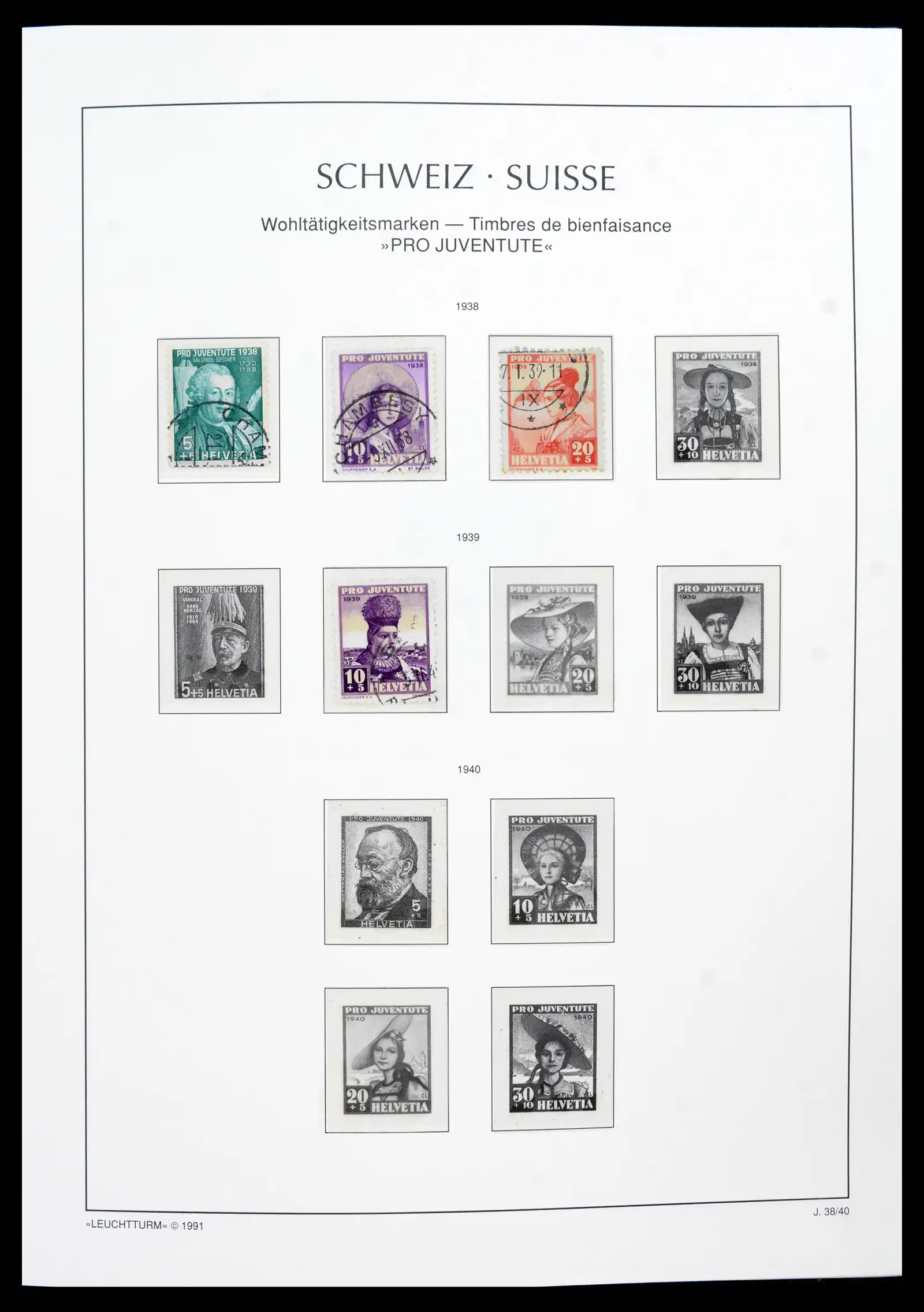 42129 0032 - Postzegelverzameling 42129 Zwitserland 1850-1975.