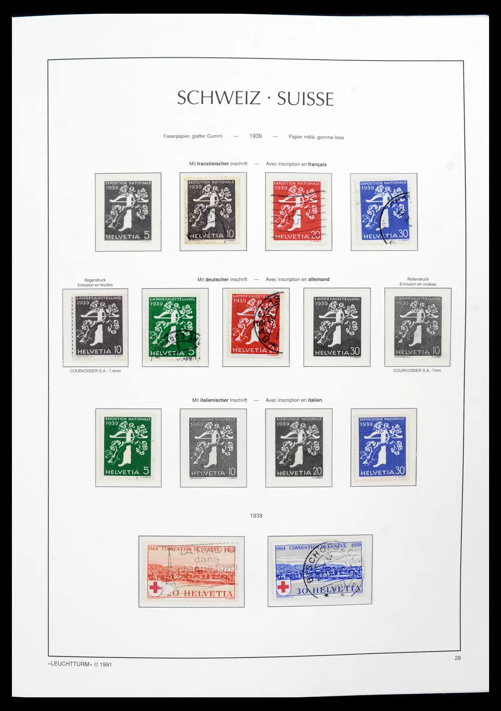 42129 0035 - Postzegelverzameling 42129 Zwitserland 1850-1975.