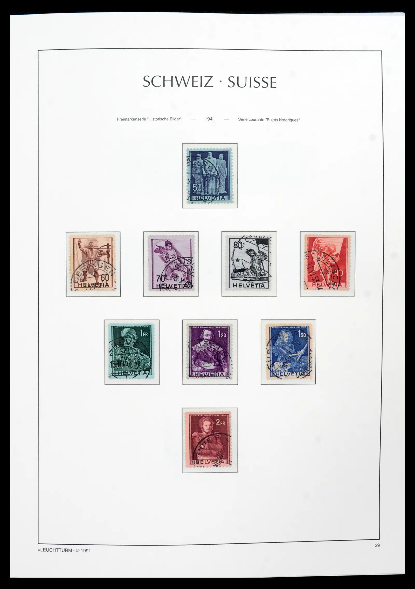 42129 0037 - Postzegelverzameling 42129 Zwitserland 1850-1975.