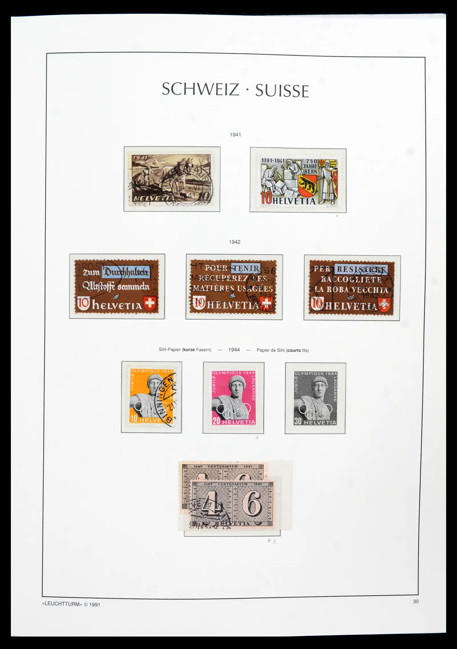 42129 0038 - Postzegelverzameling 42129 Zwitserland 1850-1975.