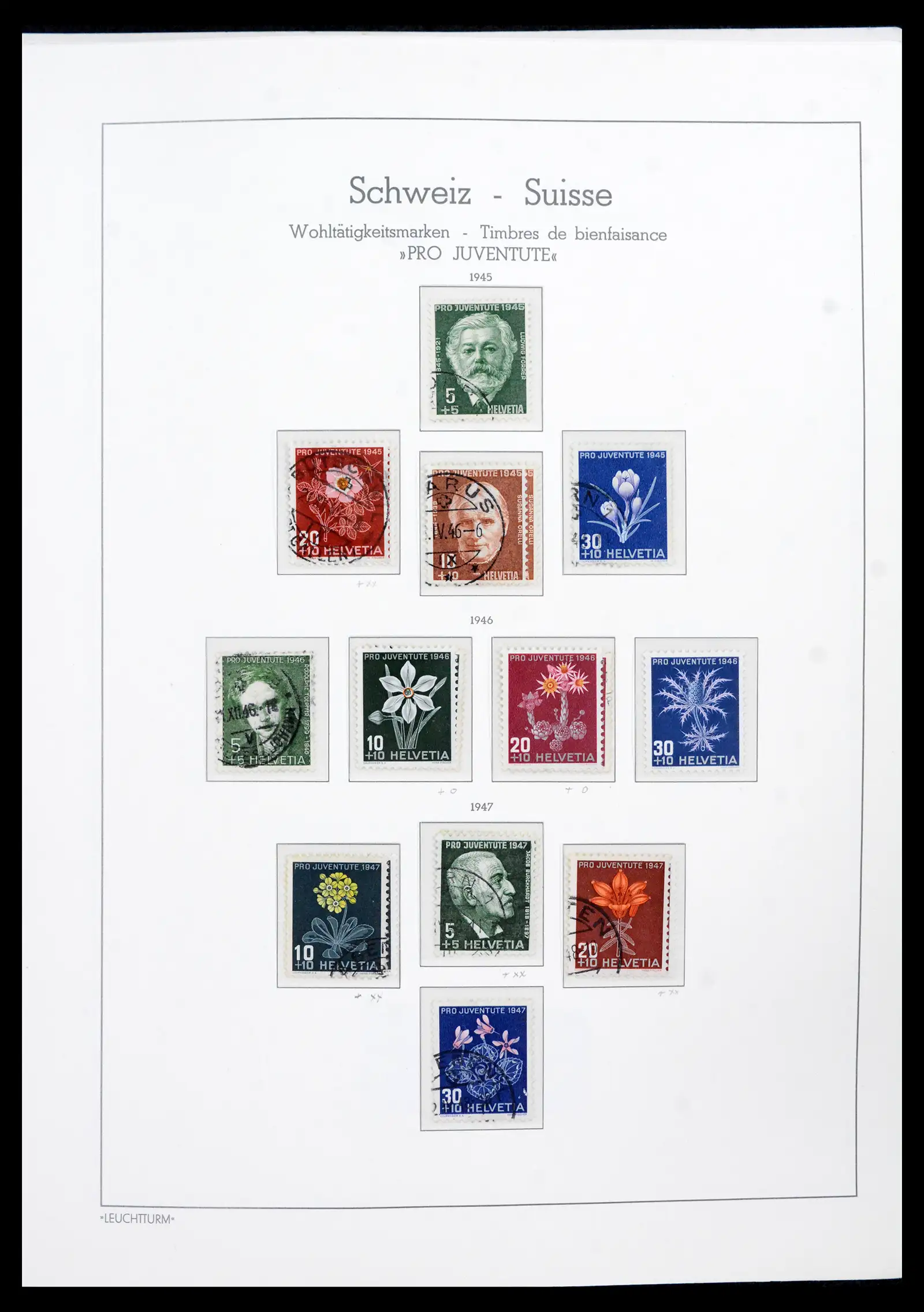 42129 0045 - Postzegelverzameling 42129 Zwitserland 1850-1975.