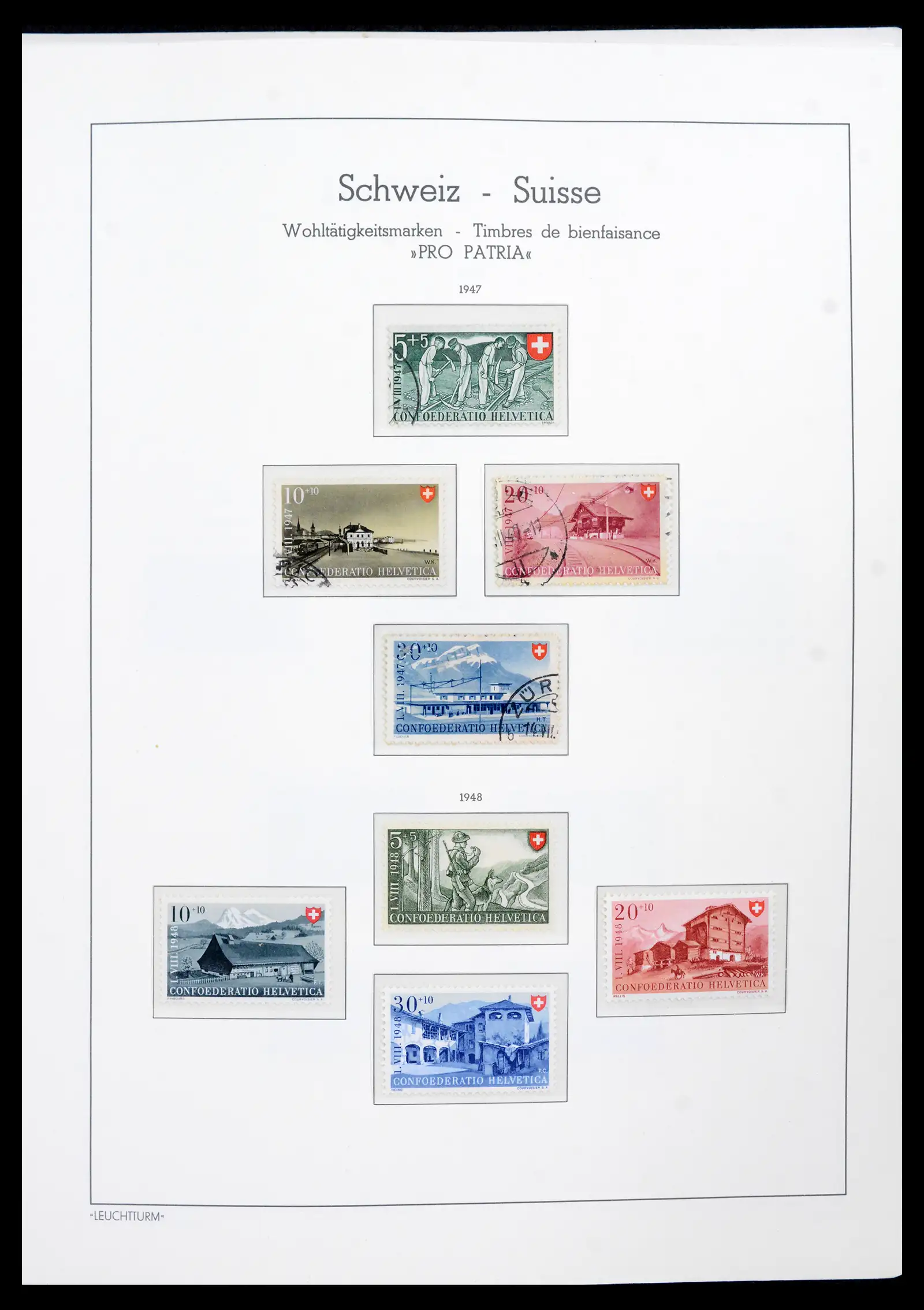 42129 0047 - Postzegelverzameling 42129 Zwitserland 1850-1975.