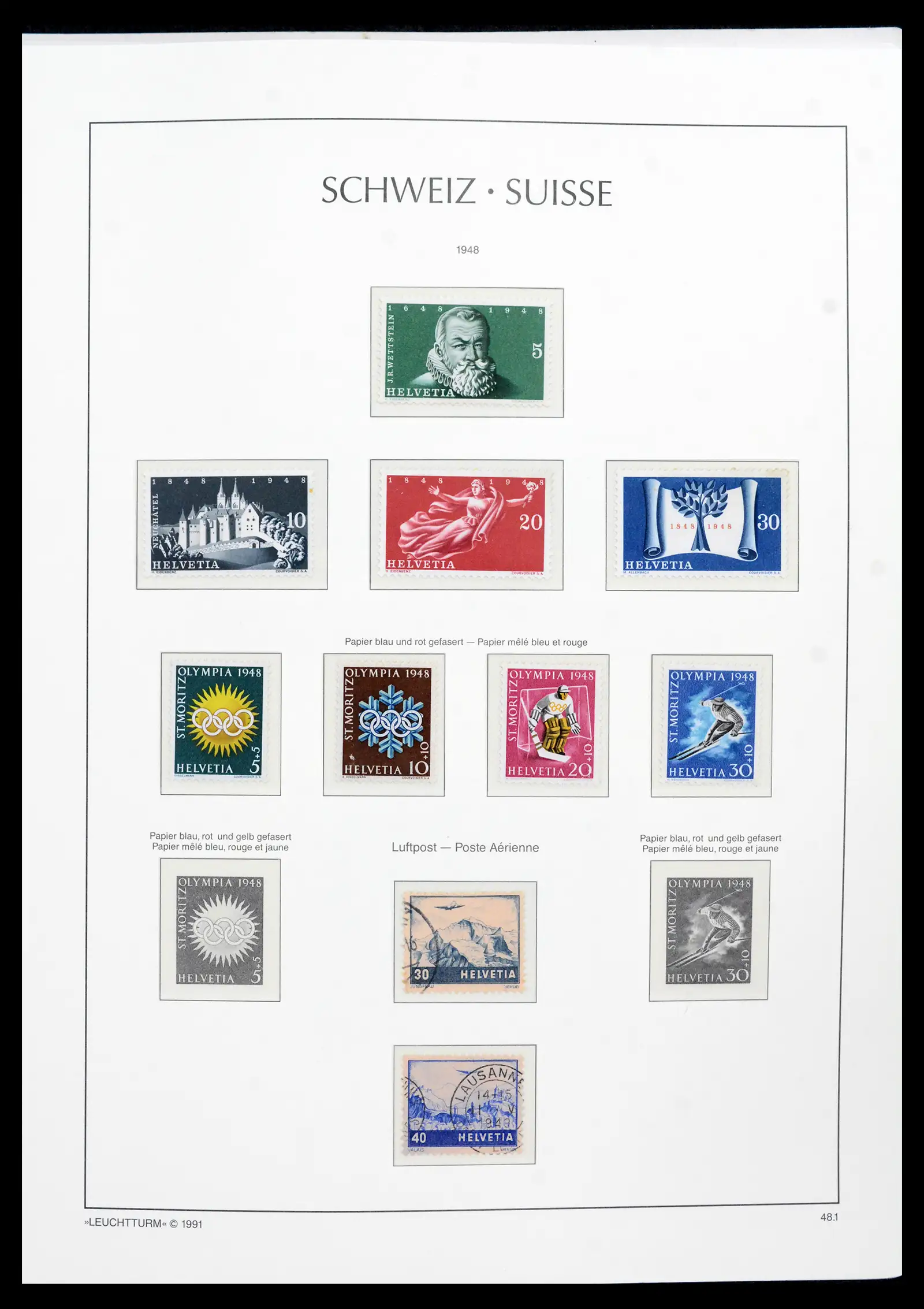 42129 0049 - Postzegelverzameling 42129 Zwitserland 1850-1975.