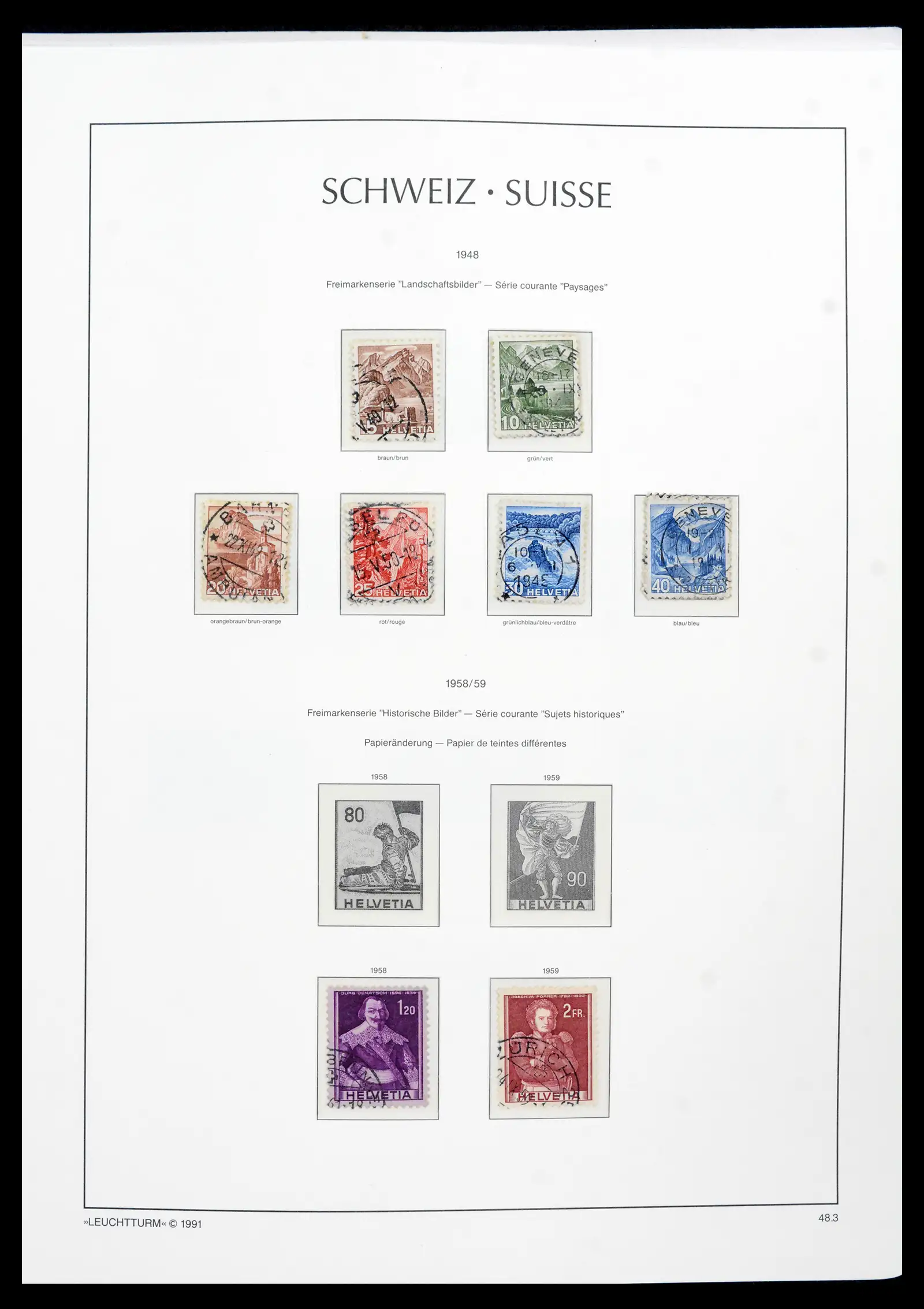 42129 0051 - Postzegelverzameling 42129 Zwitserland 1850-1975.