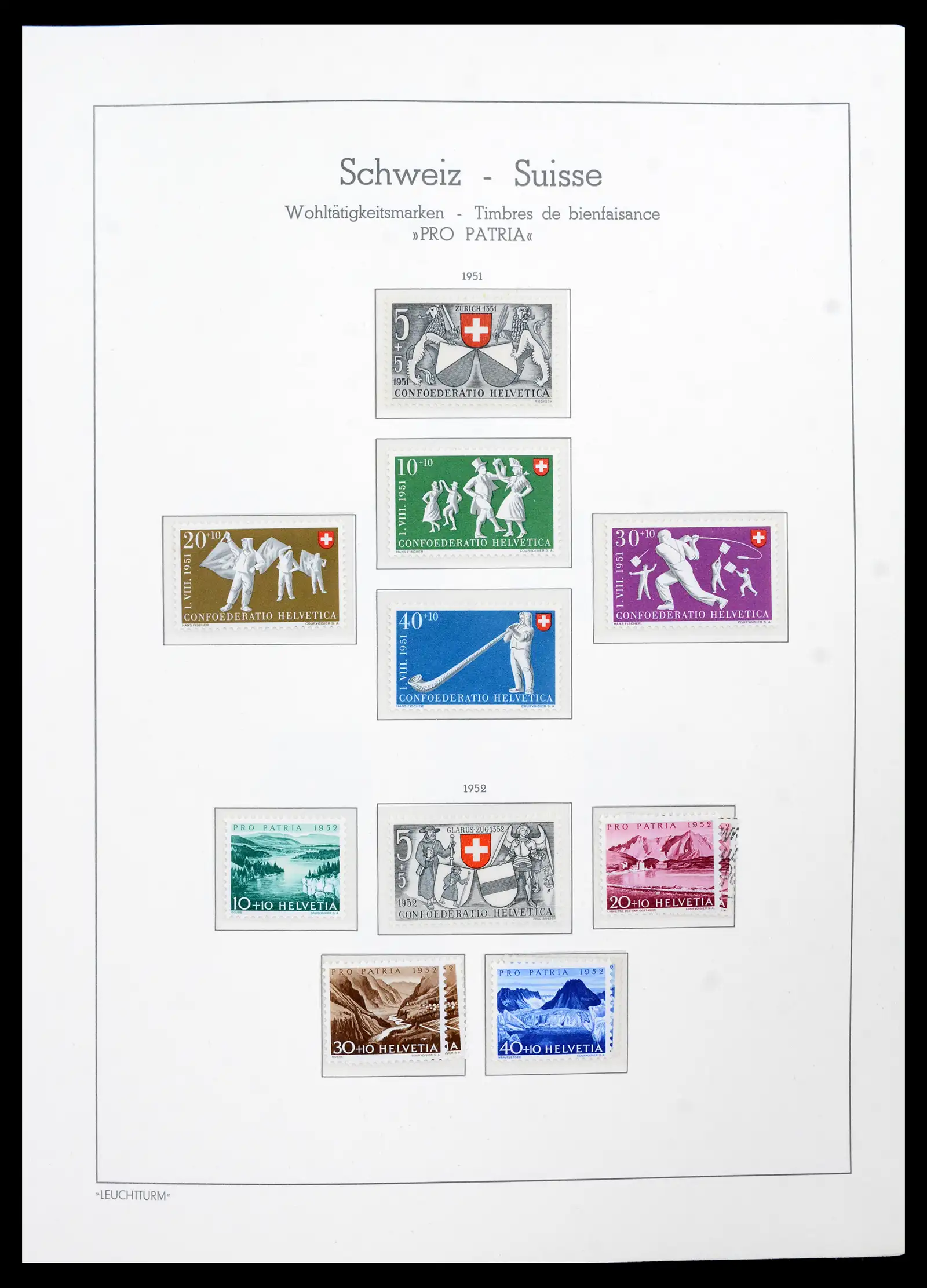 42129 0055 - Postzegelverzameling 42129 Zwitserland 1850-1975.