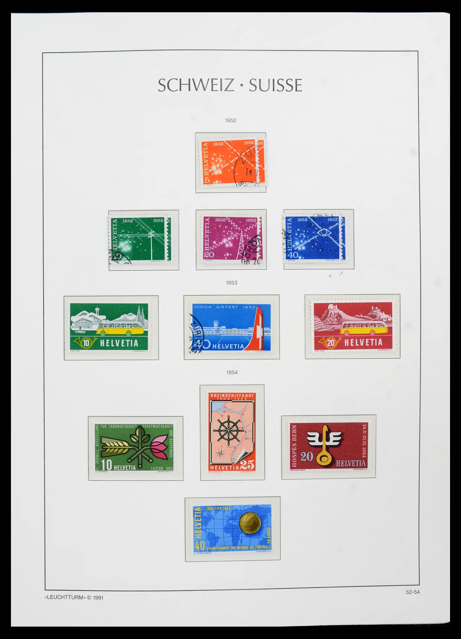 42129 0057 - Postzegelverzameling 42129 Zwitserland 1850-1975.