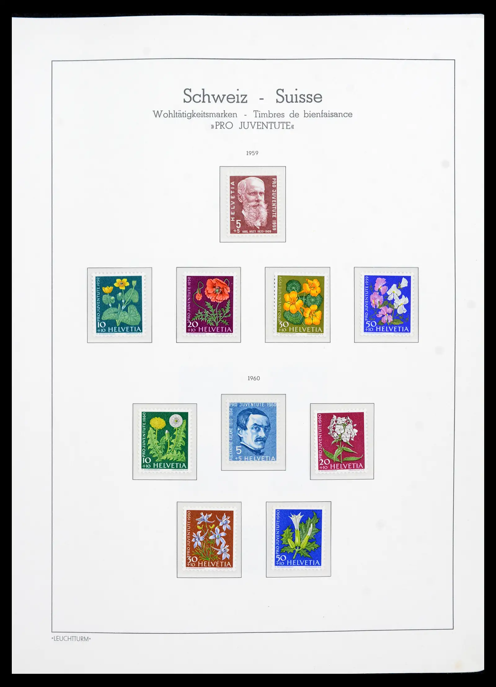42129 0068 - Postzegelverzameling 42129 Zwitserland 1850-1975.