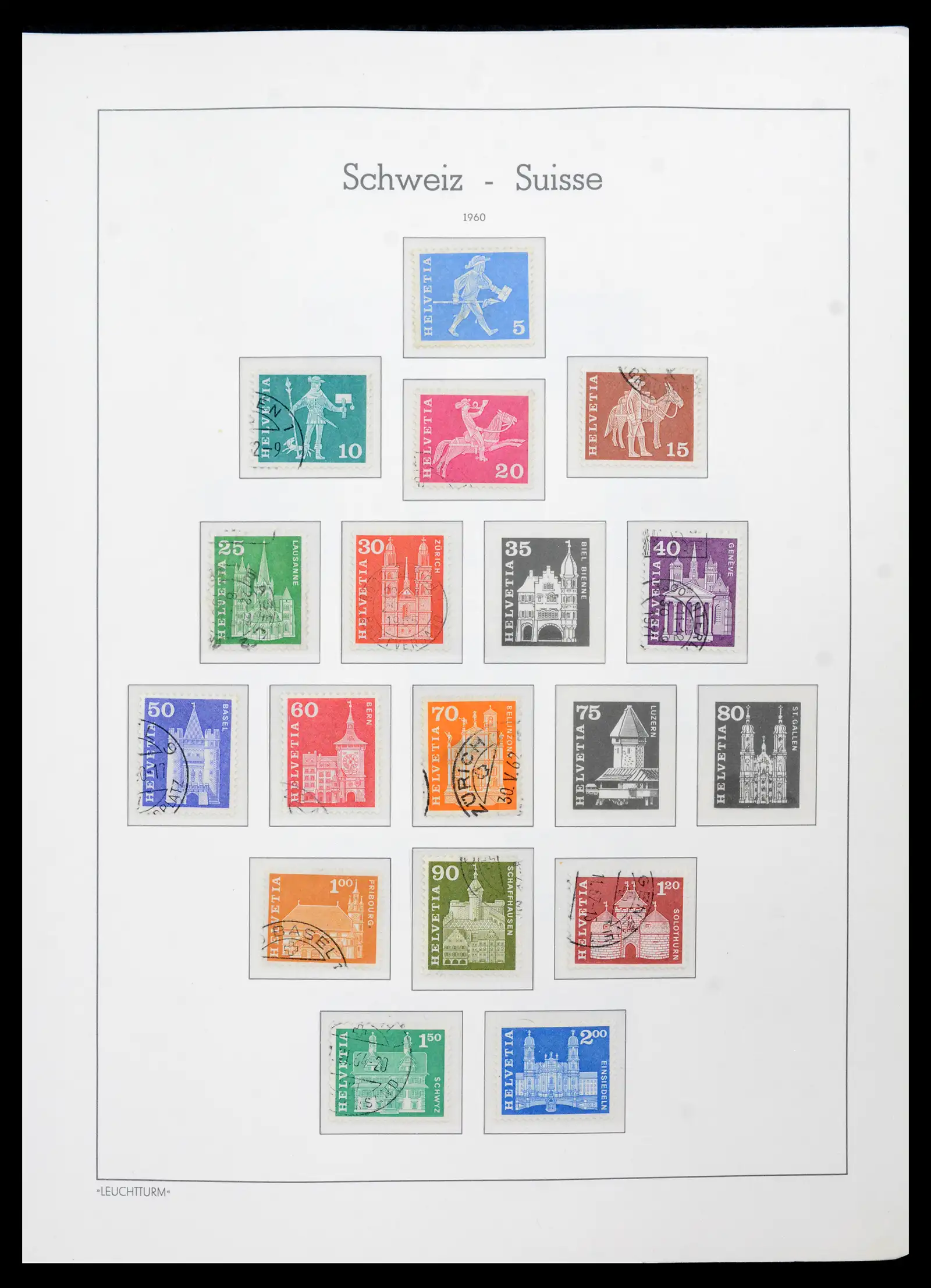 42129 0071 - Postzegelverzameling 42129 Zwitserland 1850-1975.