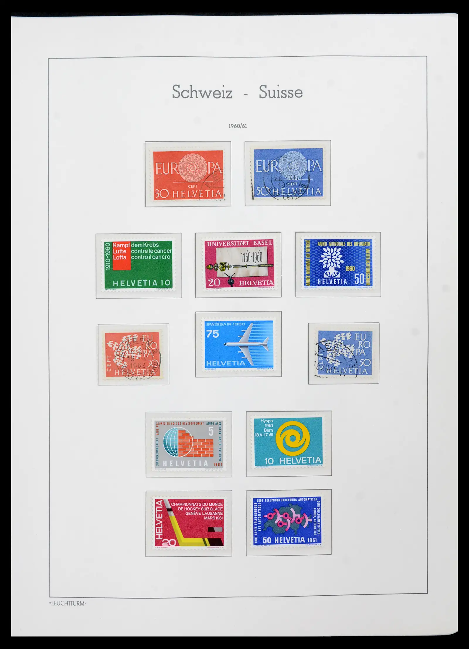 42129 0072 - Postzegelverzameling 42129 Zwitserland 1850-1975.