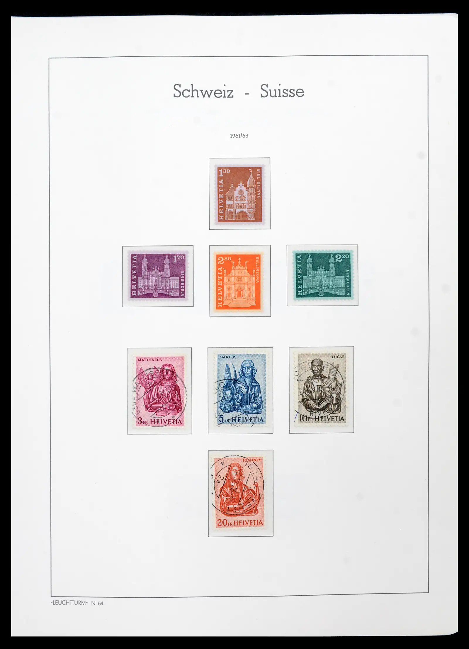 42129 0073 - Postzegelverzameling 42129 Zwitserland 1850-1975.