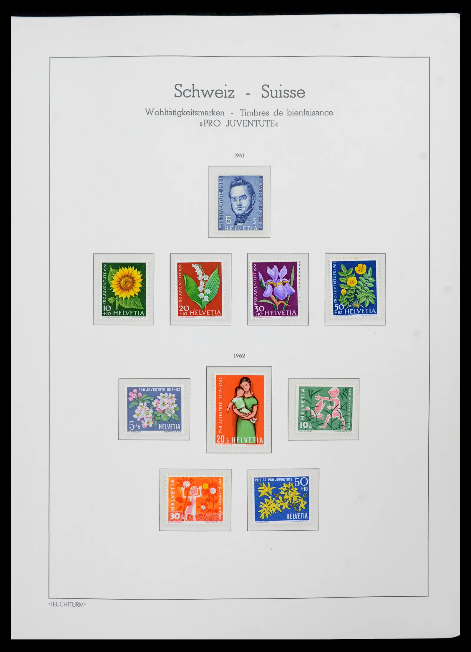 42129 0074 - Postzegelverzameling 42129 Zwitserland 1850-1975.