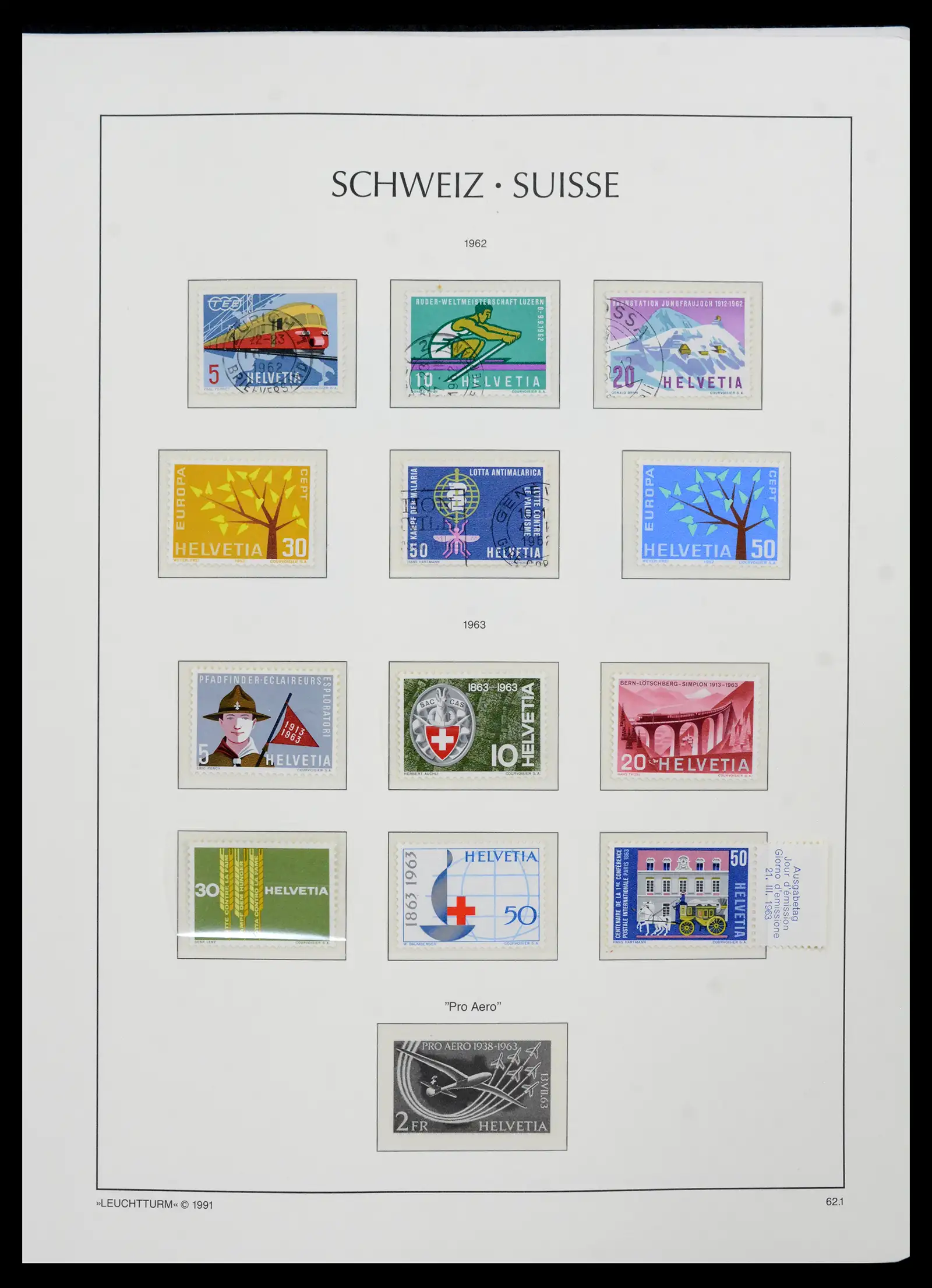 42129 0077 - Postzegelverzameling 42129 Zwitserland 1850-1975.