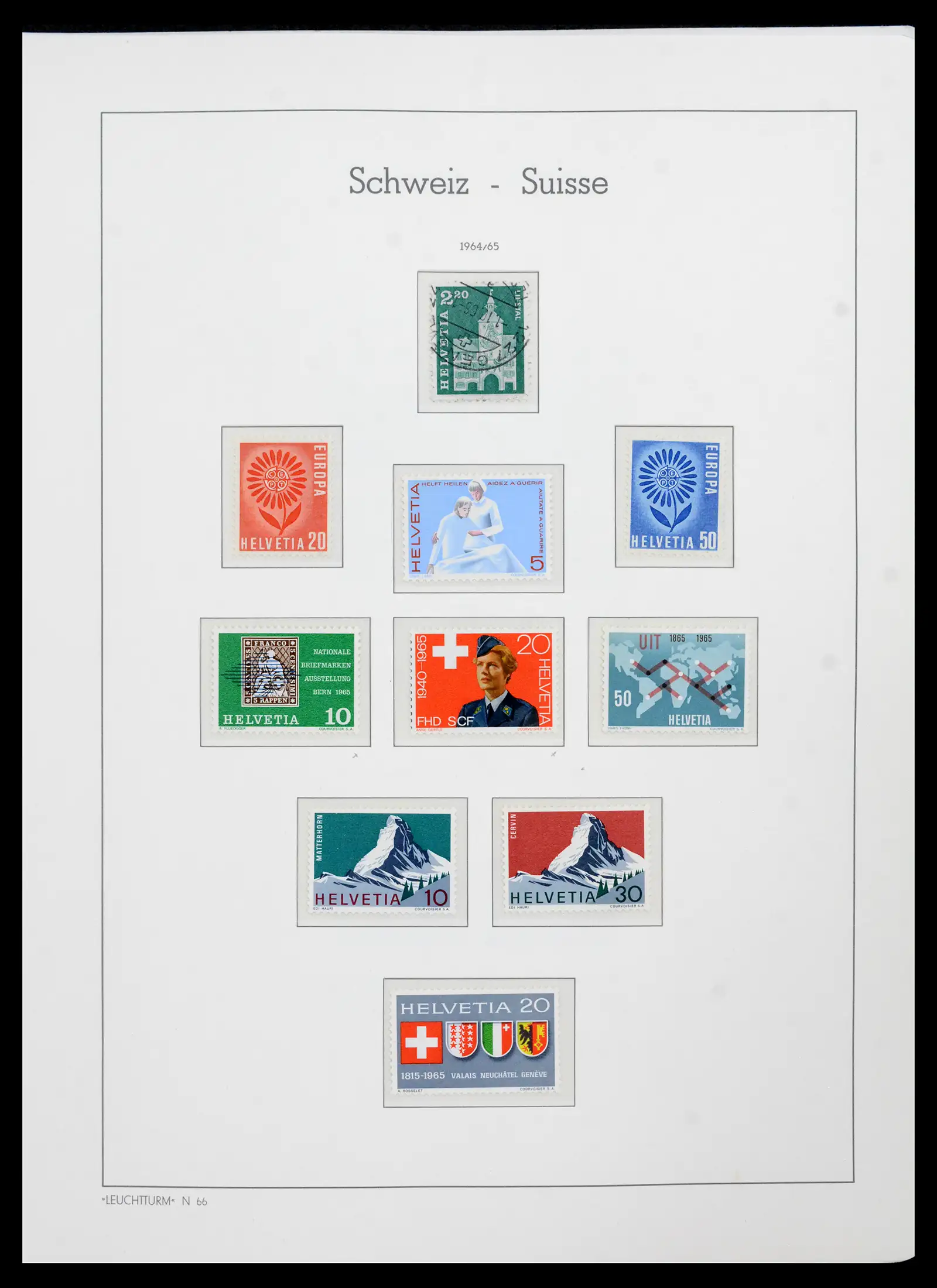 42129 0083 - Postzegelverzameling 42129 Zwitserland 1850-1975.