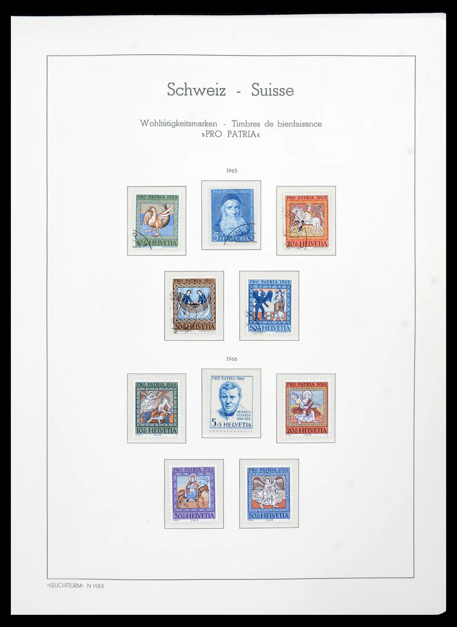 42129 0086 - Postzegelverzameling 42129 Zwitserland 1850-1975.