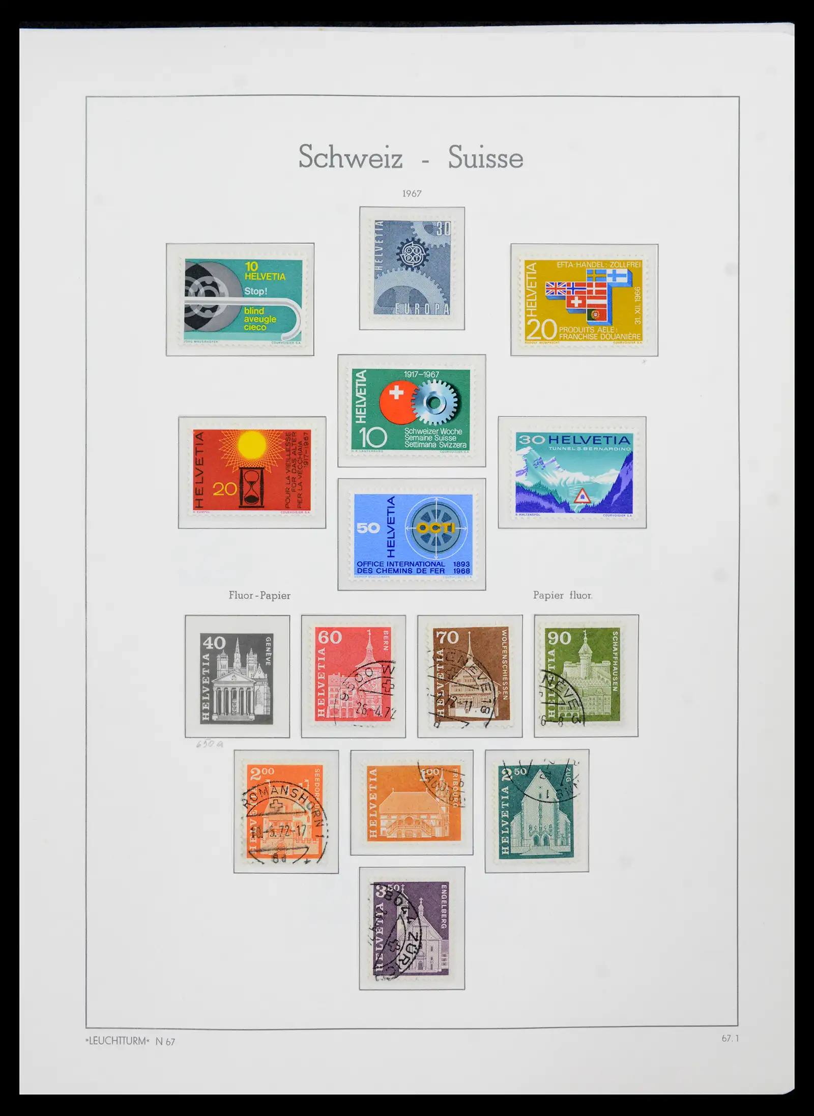 42129 0088 - Postzegelverzameling 42129 Zwitserland 1850-1975.