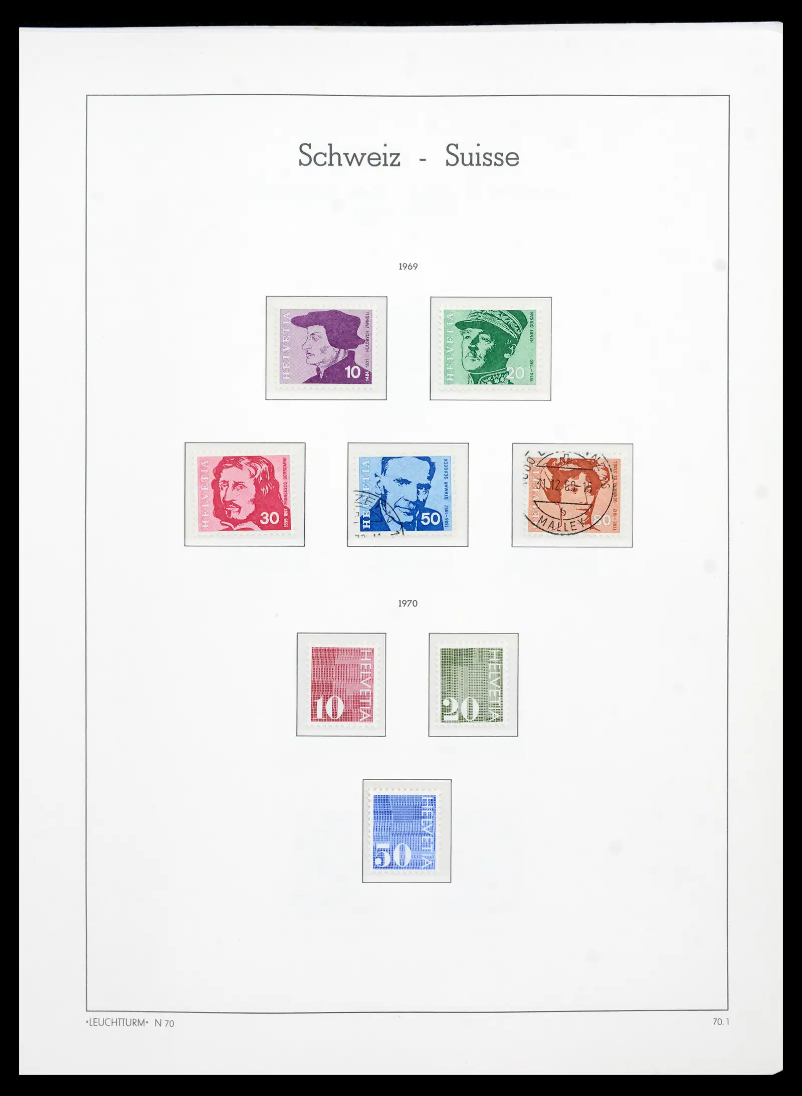 42129 0094 - Postzegelverzameling 42129 Zwitserland 1850-1975.