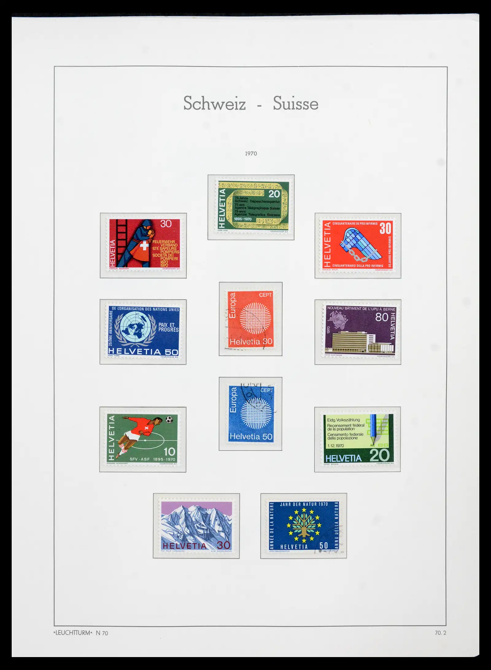 42129 0097 - Postzegelverzameling 42129 Zwitserland 1850-1975.
