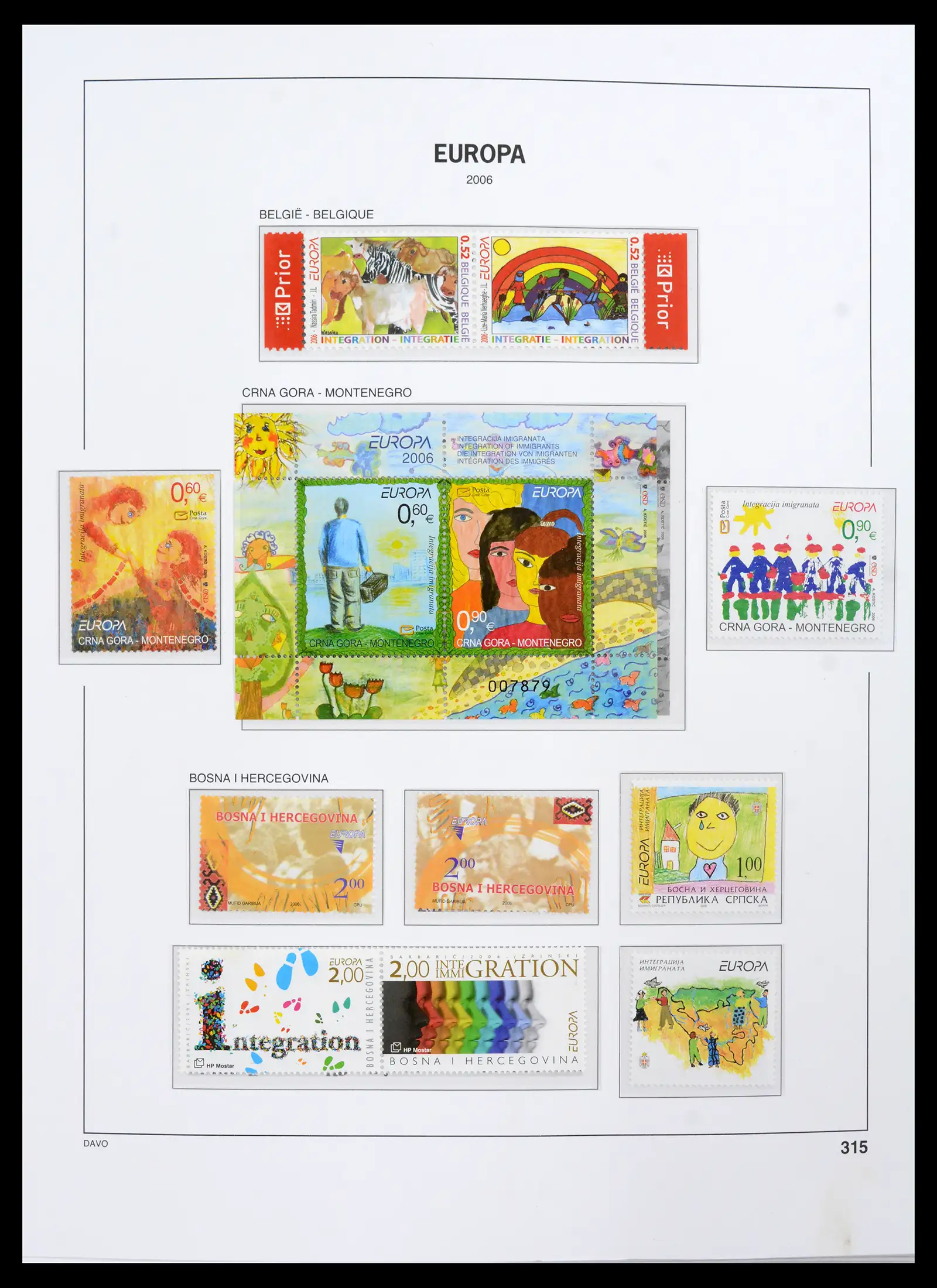 42136 0003 - Postzegelverzameling 42136 Europa CEPT compleet 2006-2010.
