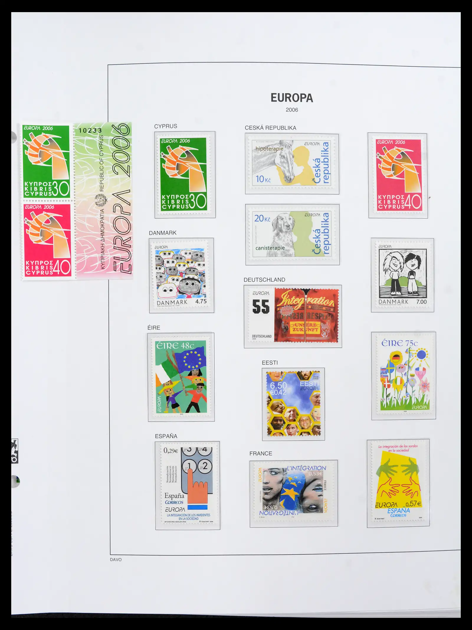42136 0004 - Postzegelverzameling 42136 Europa CEPT compleet 2006-2010.