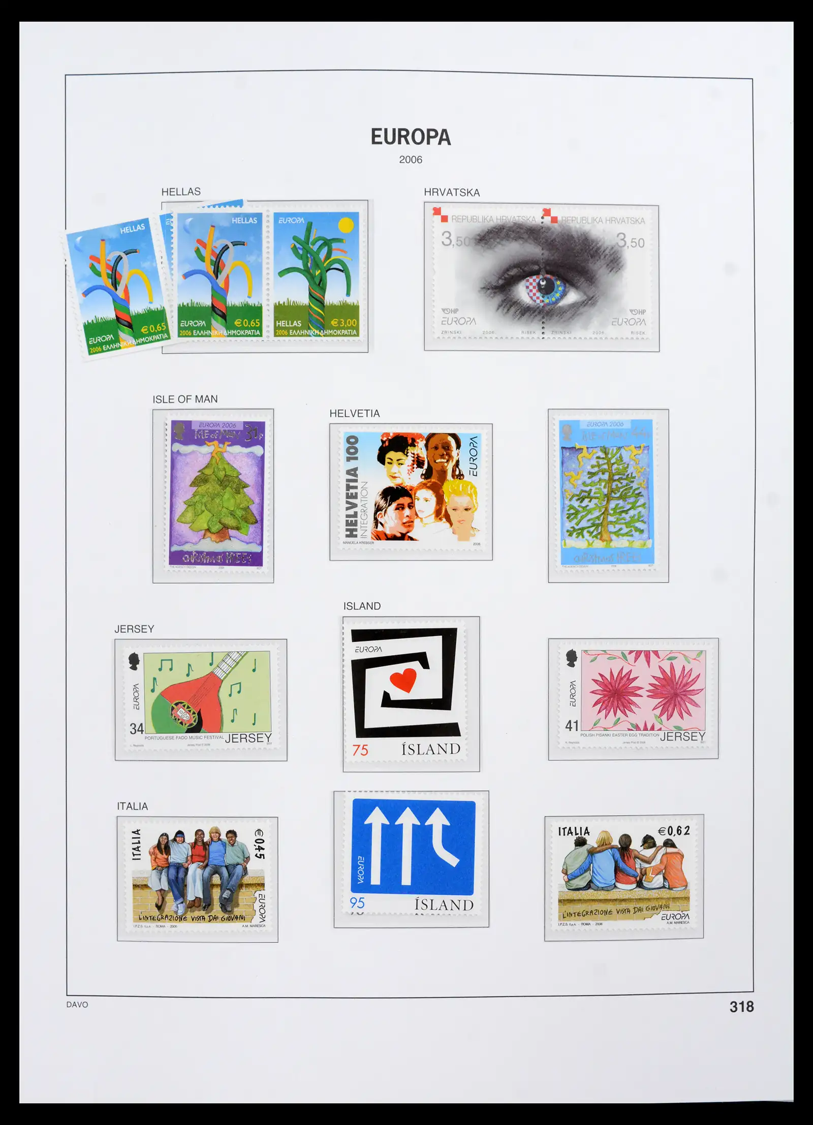 42136 0006 - Postzegelverzameling 42136 Europa CEPT compleet 2006-2010.