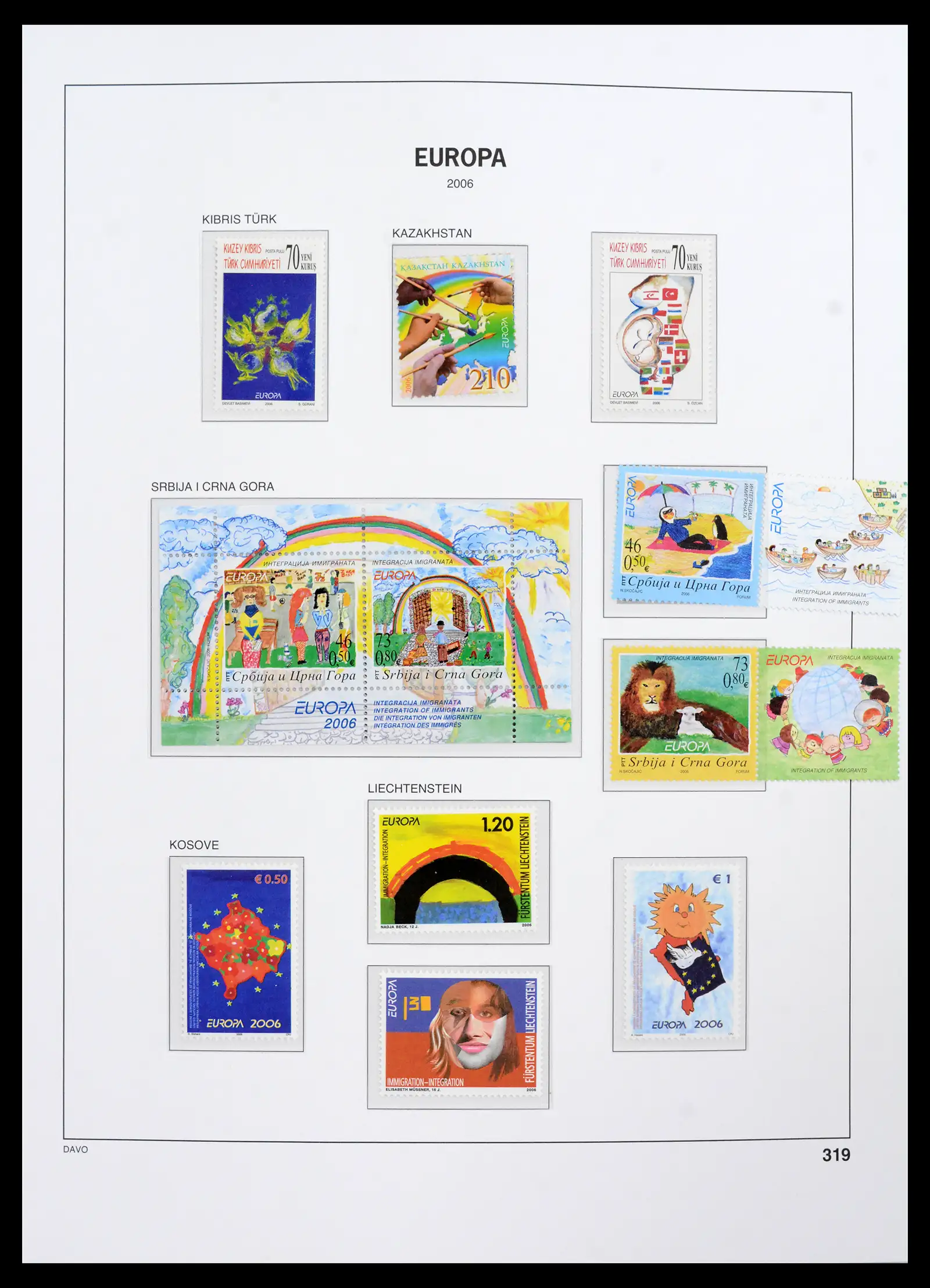 42136 0008 - Postzegelverzameling 42136 Europa CEPT compleet 2006-2010.