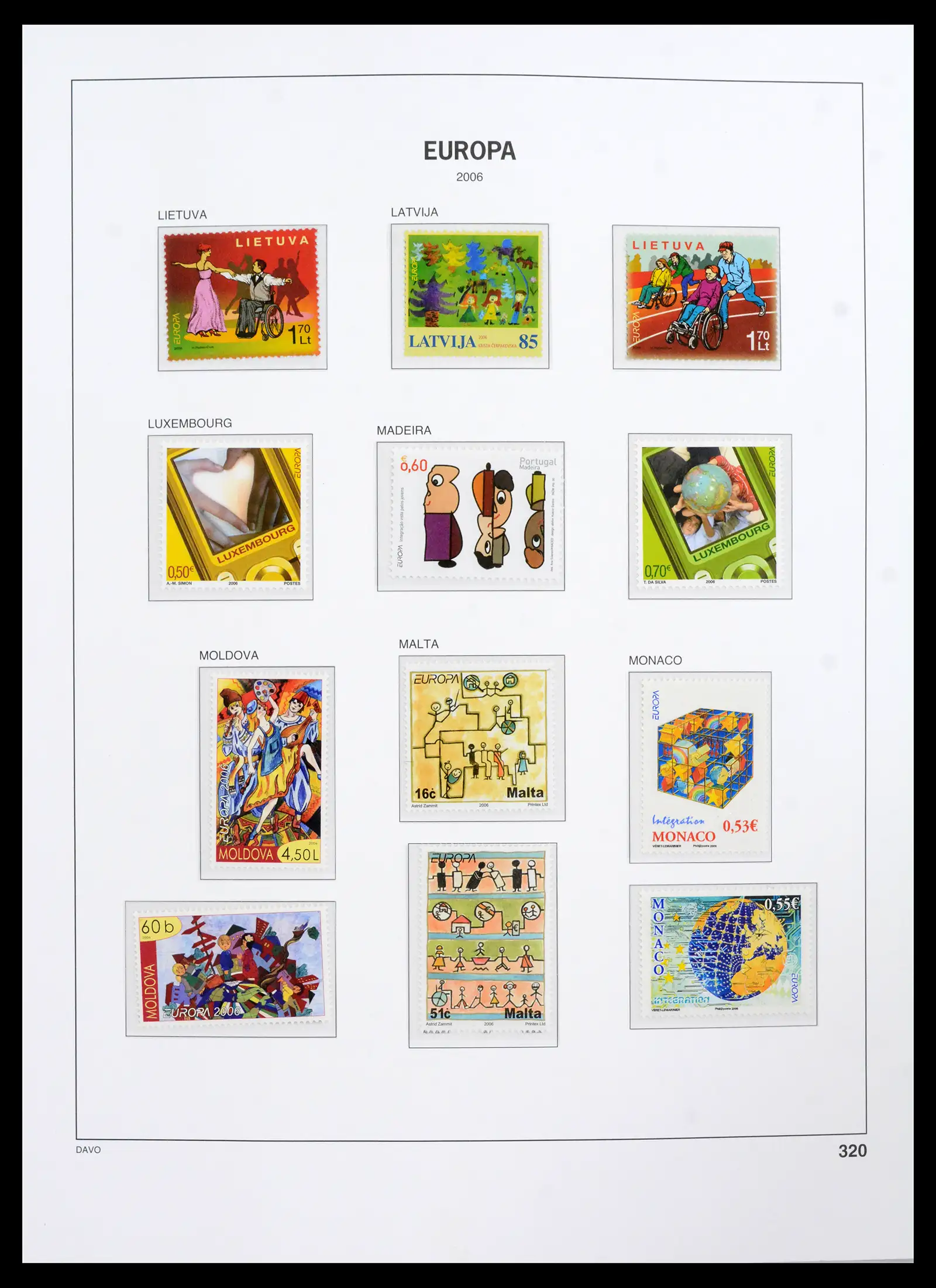 42136 0010 - Postzegelverzameling 42136 Europa CEPT compleet 2006-2010.