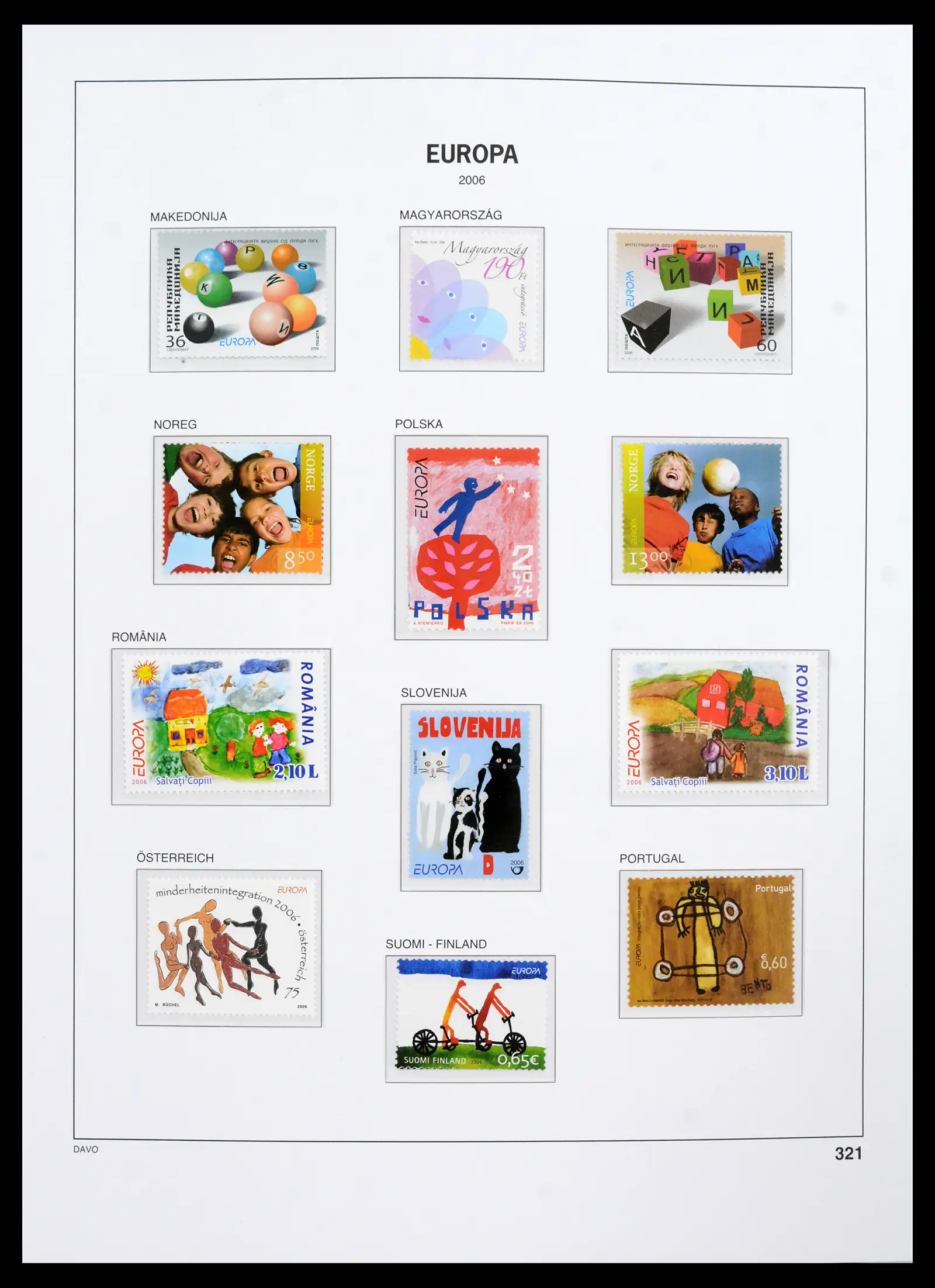 42136 0011 - Postzegelverzameling 42136 Europa CEPT compleet 2006-2010.