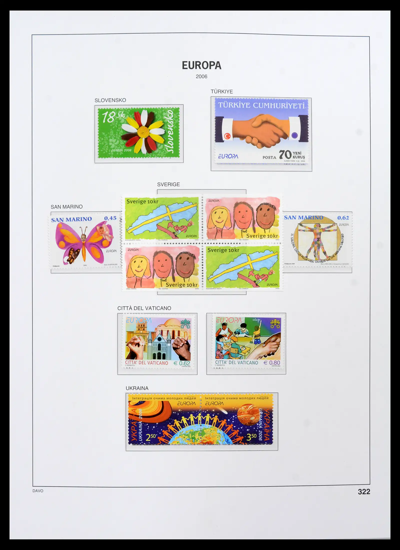 42136 0013 - Postzegelverzameling 42136 Europa CEPT compleet 2006-2010.